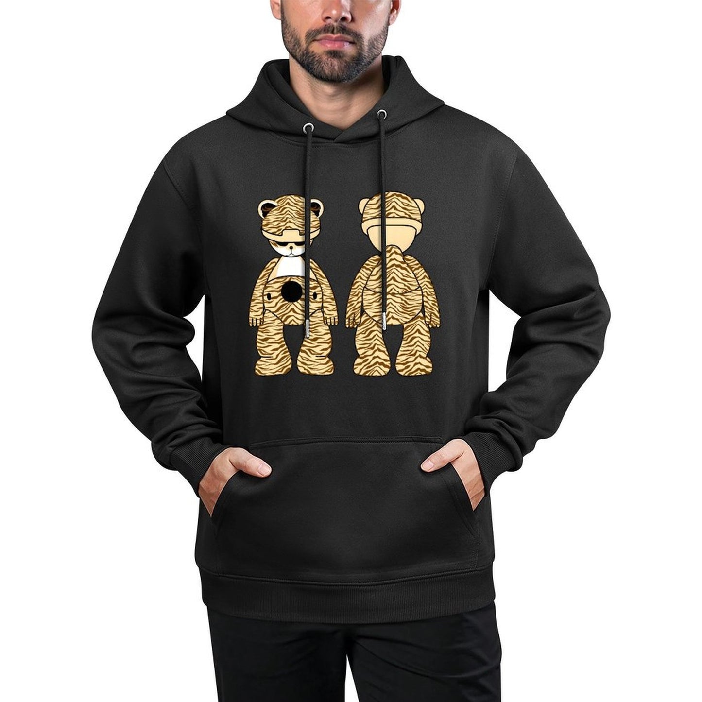 IPIB 250g Hooded Pocket Sweatshirt Front GraphicMen's Hooded  Sweatshirt6000099-1