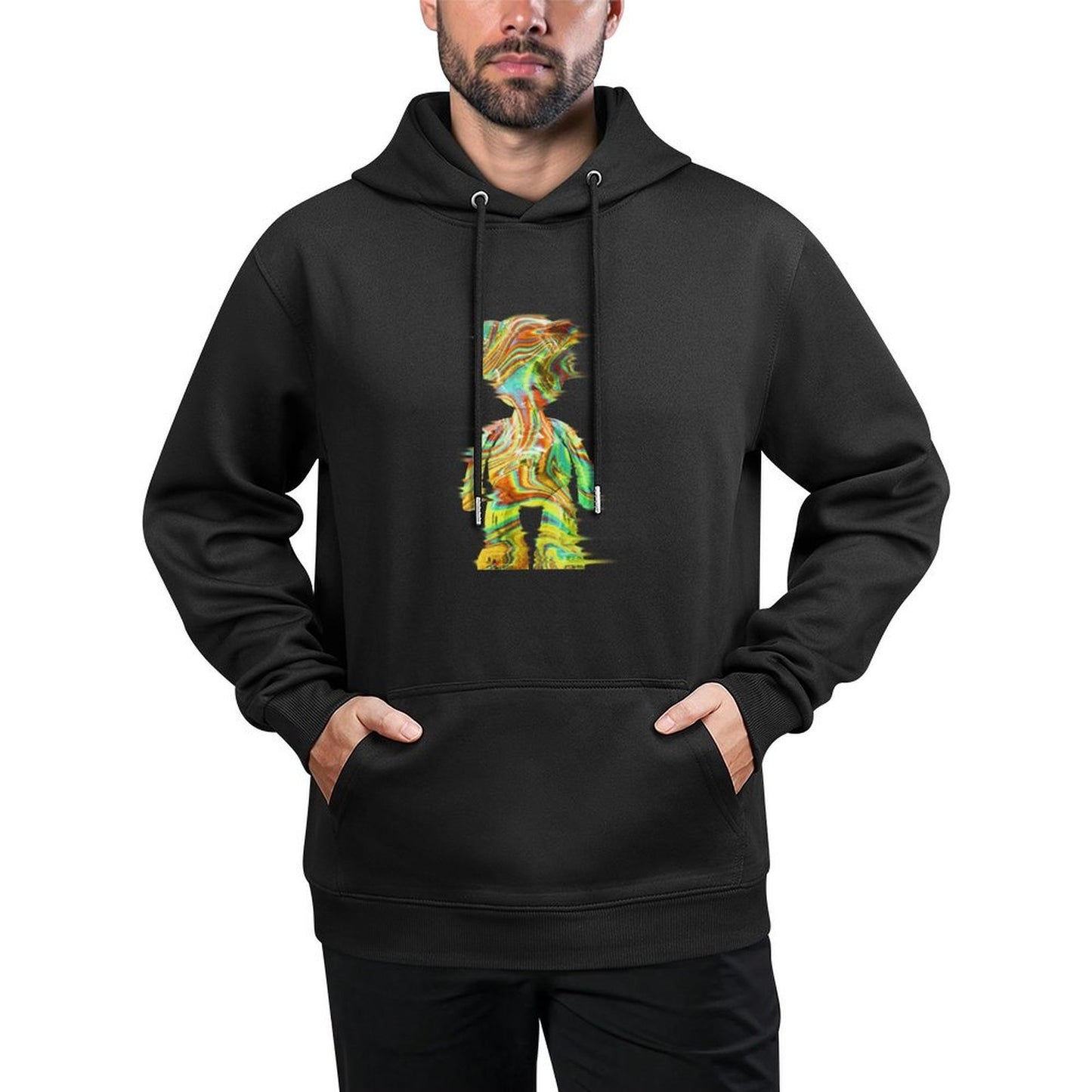 IPIB 250g Hooded Pocket Sweatshirt Front GraphicMen's Hooded  Sweatshirt6000007-7