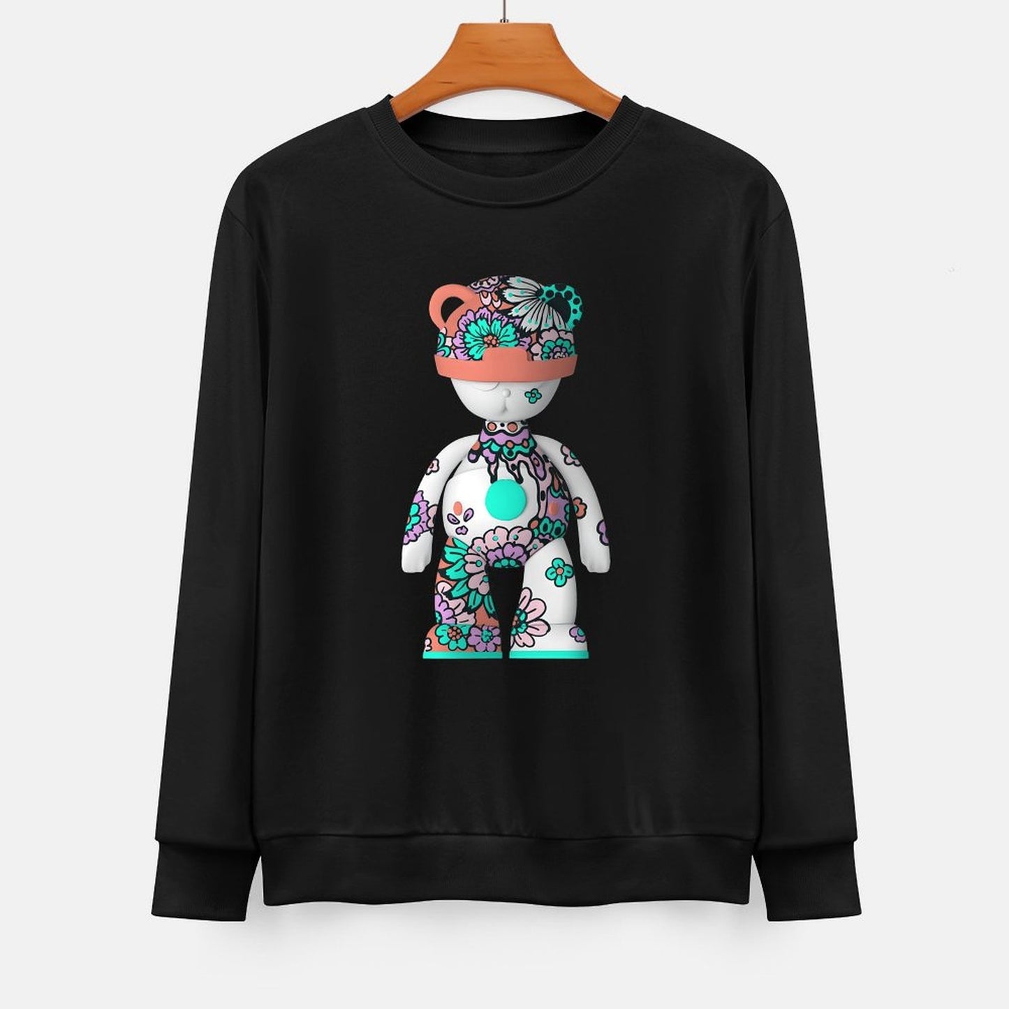 IPIB 250g Crew Neck Long Sleeve Sweatshirt Front GraphicCrew Neck Long Sleeve Sweatshirt6000103-1