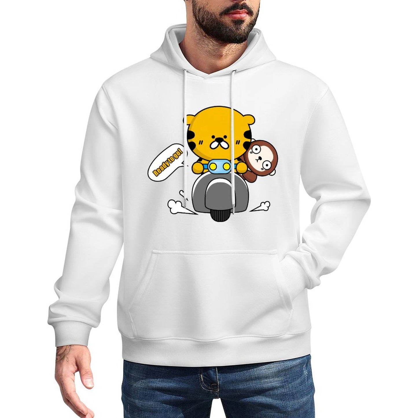 Simple Chill Front Graphic Hoodies