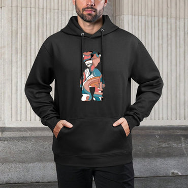 IPIB 250g Hooded Pocket Sweatshirt Front GraphicMen's Hooded  Sweatshirt6000046-8