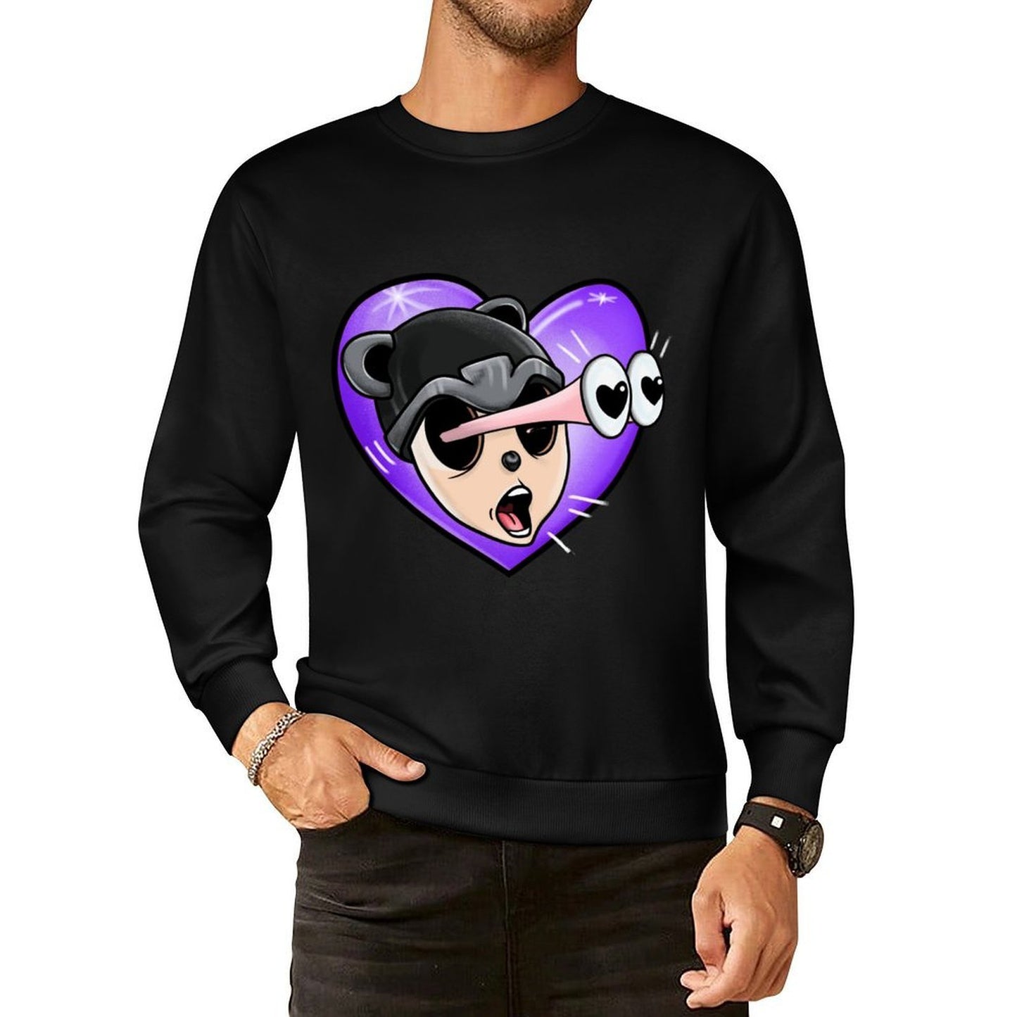 IPIB 250g Crew Neck Long Sleeve Sweatshirt Front GraphicCrew Neck Long Sleeve Sweatshirt6000048-1