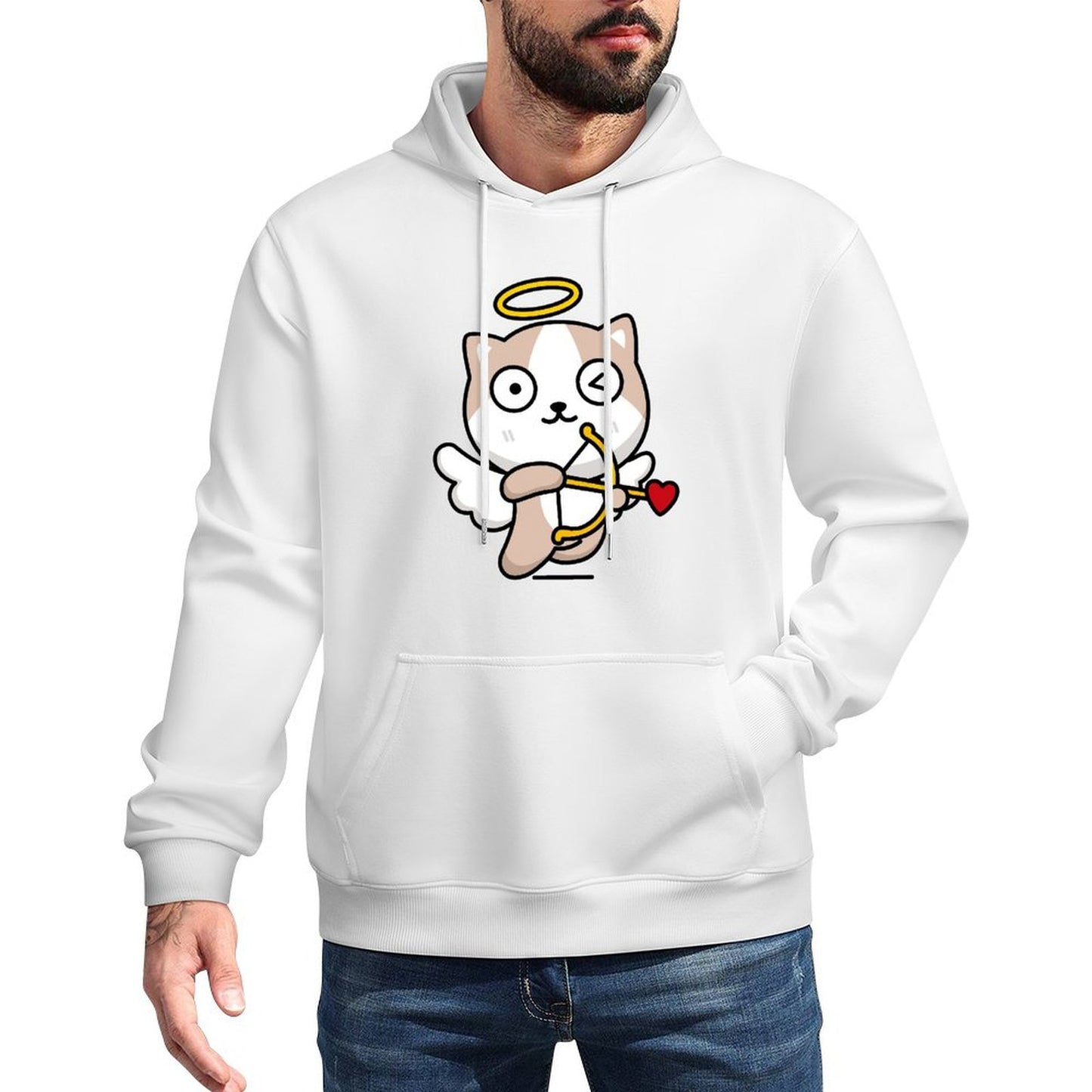 IPBR 250g Hooded Pocket Sweatshirt Front GraphicMen's Hooded  Sweatshirt4000120