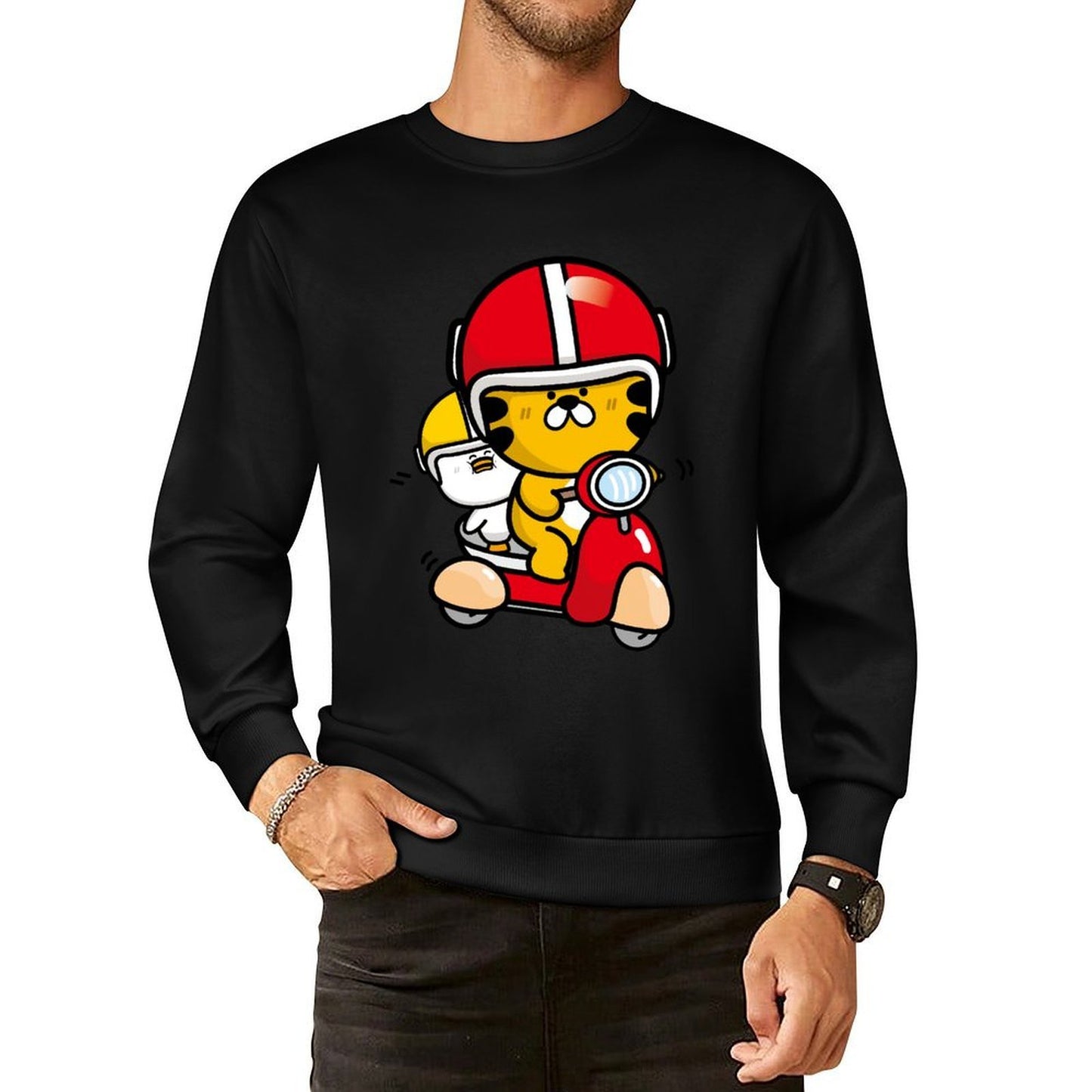 IPBR 250g Crew Neck Long Sleeve Sweatshirt Front GraphicCrew Neck Long Sleeve Sweatshirt4001385