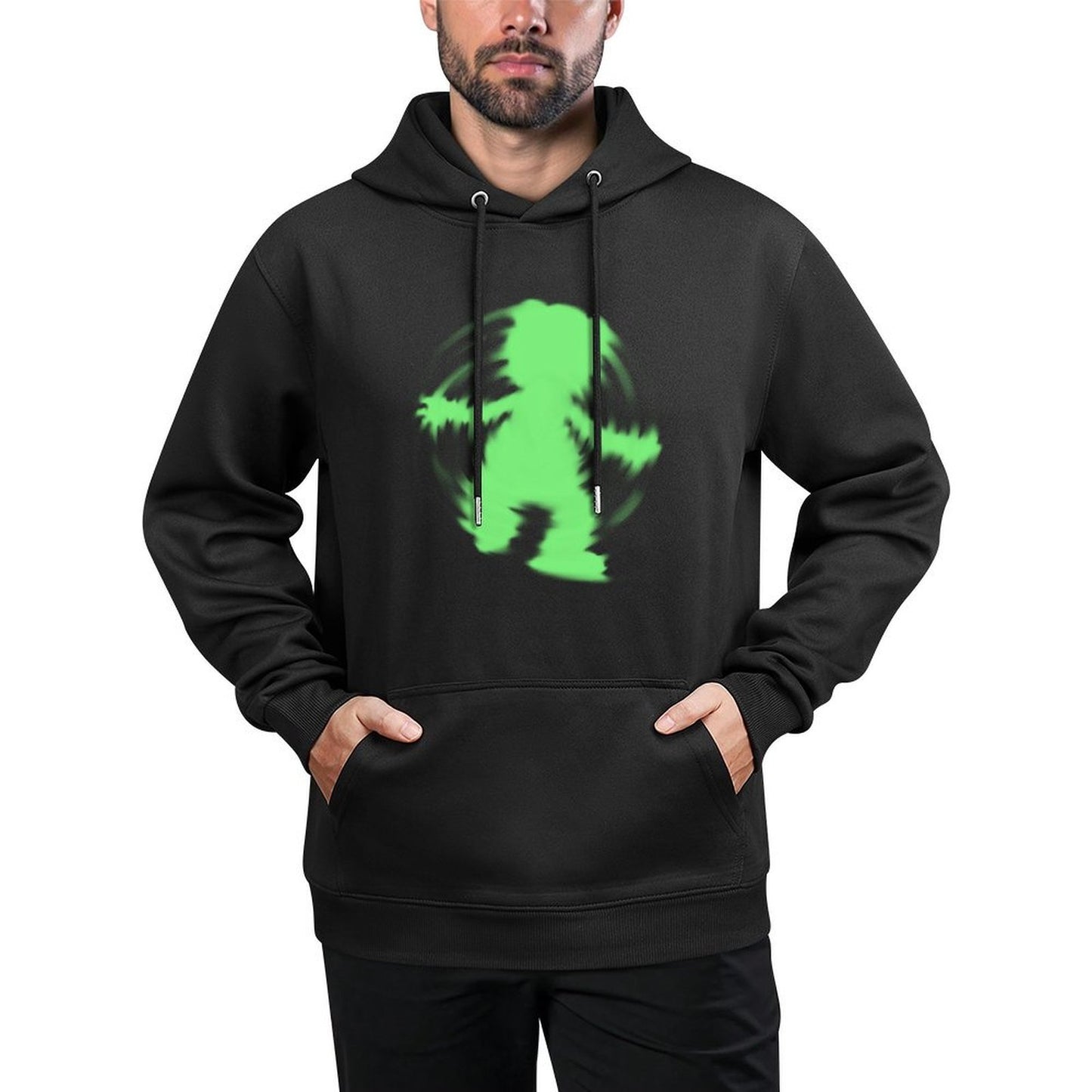 IPIB 250g Hooded Pocket Sweatshirt Front GraphicMen's Hooded  Sweatshirt6000005-6