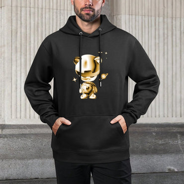 IPIB 250g Hooded Pocket Sweatshirt Front GraphicMen's Hooded  Sweatshirt6000026-3