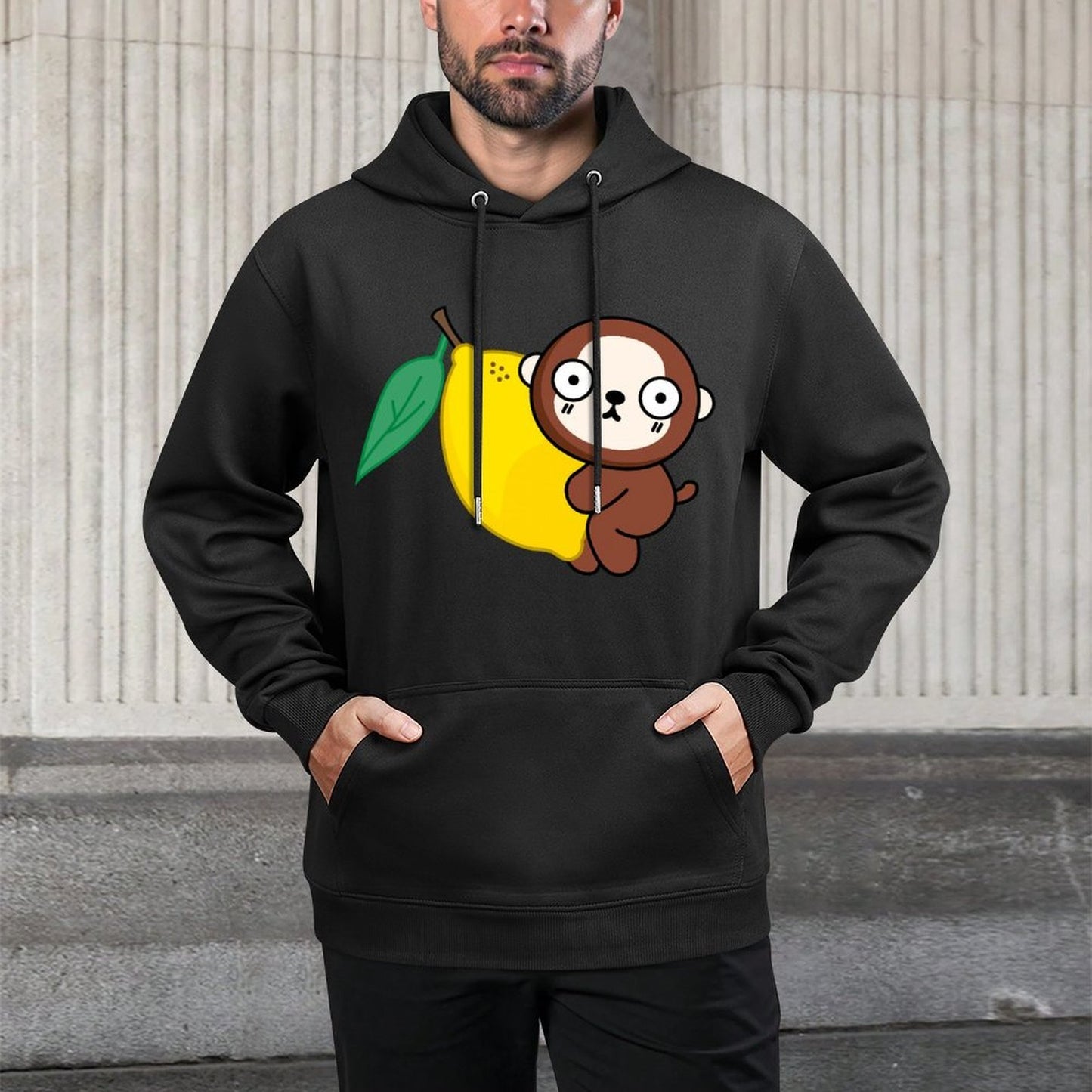 IPBR 250g Hooded Pocket Sweatshirt Front GraphicMen's Hooded  Sweatshirt4000379