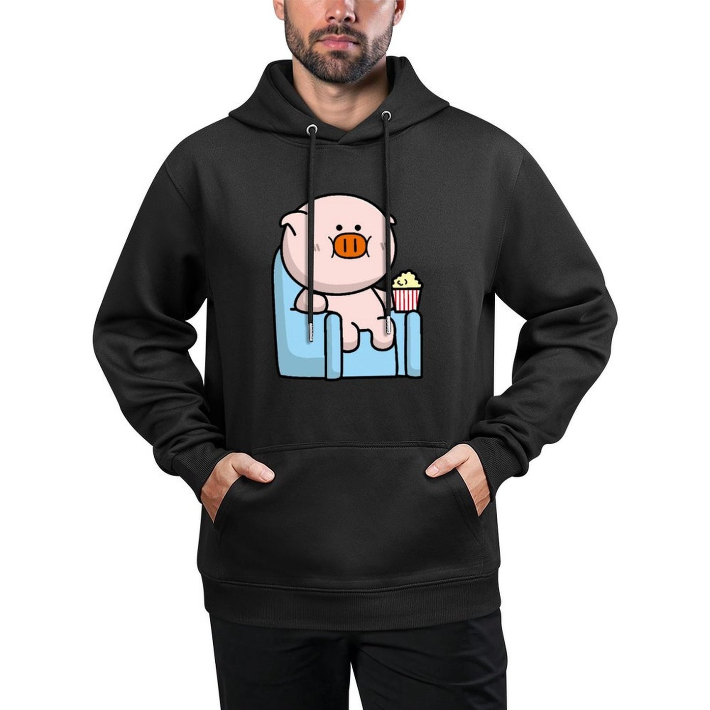 IPBR 250g Hooded Pocket Sweatshirt Front GraphicMen's Hooded  Sweatshirt4000030