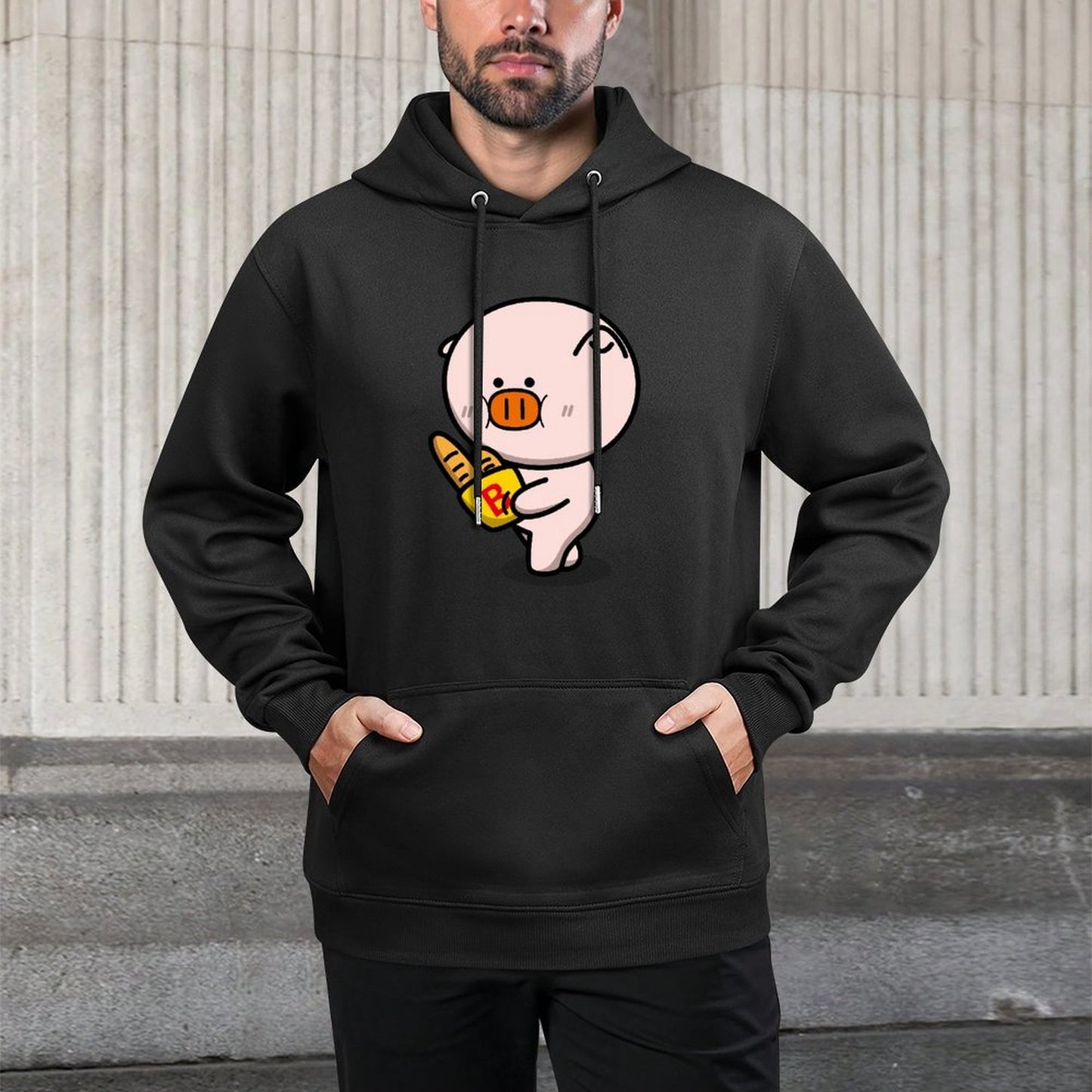IPBR 250g Hooded Pocket Sweatshirt Front GraphicMen's Hooded  Sweatshirt4000267