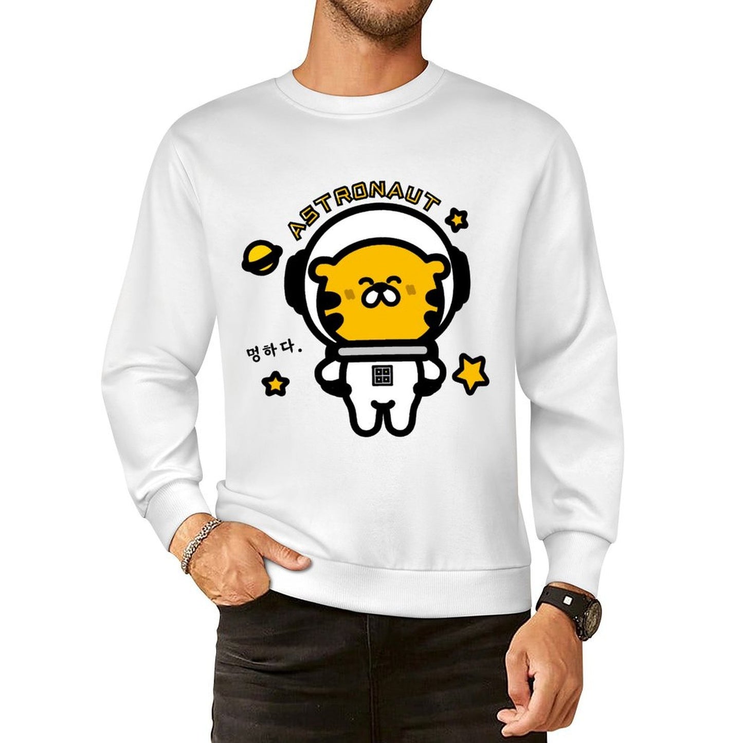 Front Patterned Long Sleeve Top100% Cotton ActiveStyle