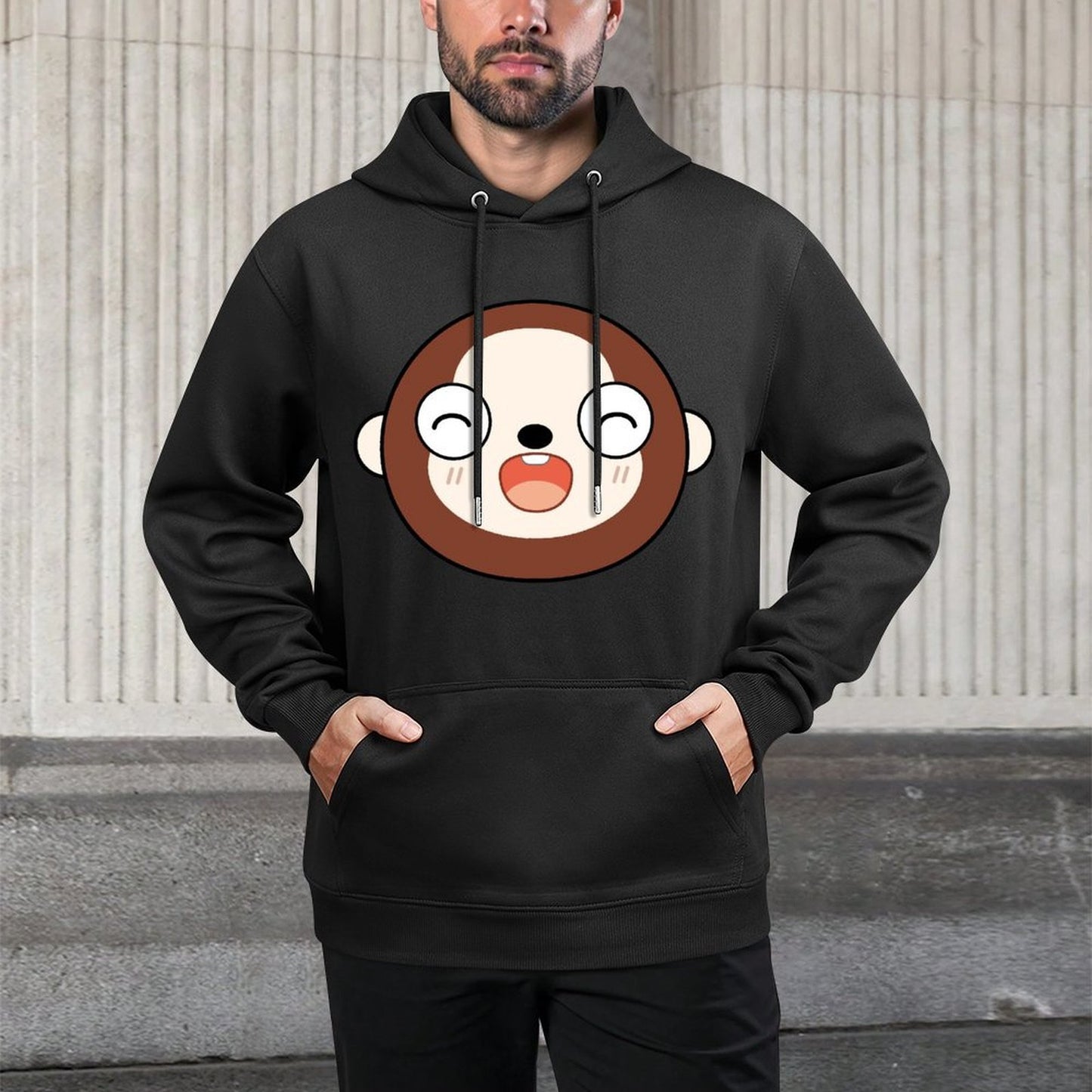 IPBR 250g Hooded Pocket Sweatshirt Front GraphicMen's Hooded  Sweatshirt4000505
