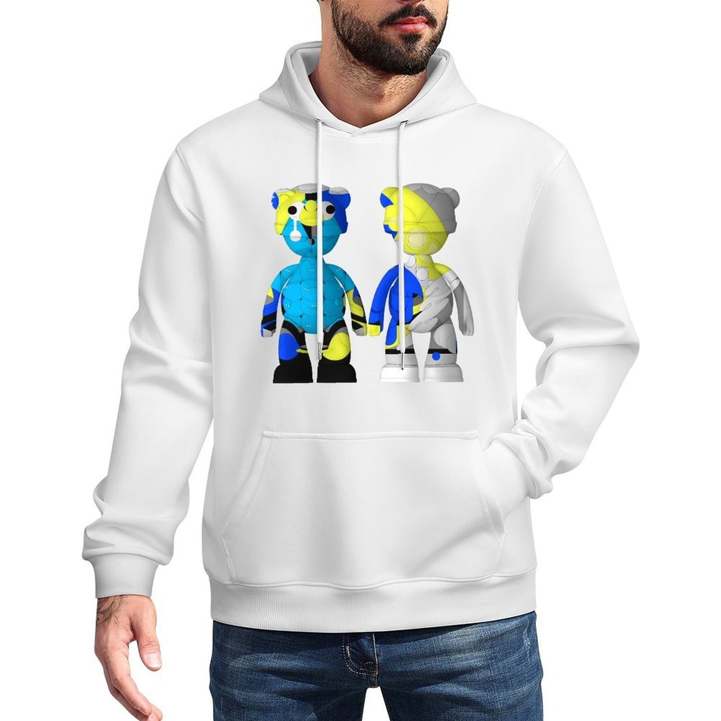 IPIB 250g Hooded Pocket Sweatshirt Front GraphicMen's Hooded  Sweatshirt6000144-3
