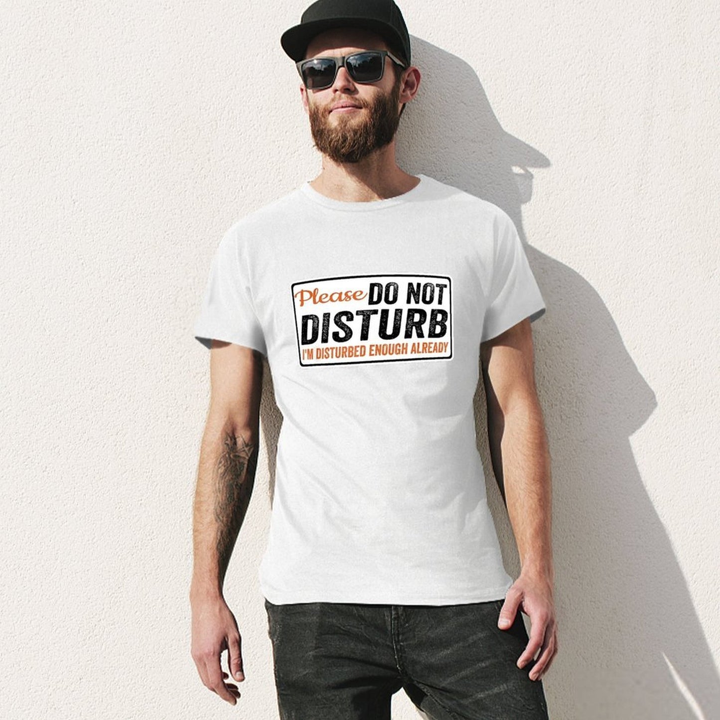 Inkmay Casual Cotton T-shirt Please Do Not Disturb I Unisex T-shirtSimpleFit StreetFit T-Shirt