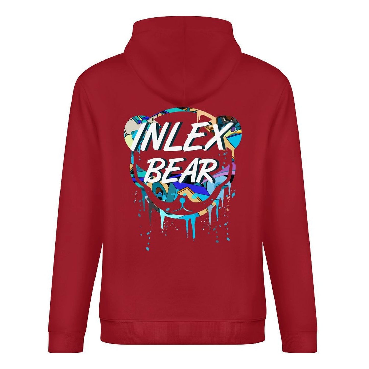 Inlex bear hooded pocket sweatshirt with back detailEasy-Care SoftLineHoodie