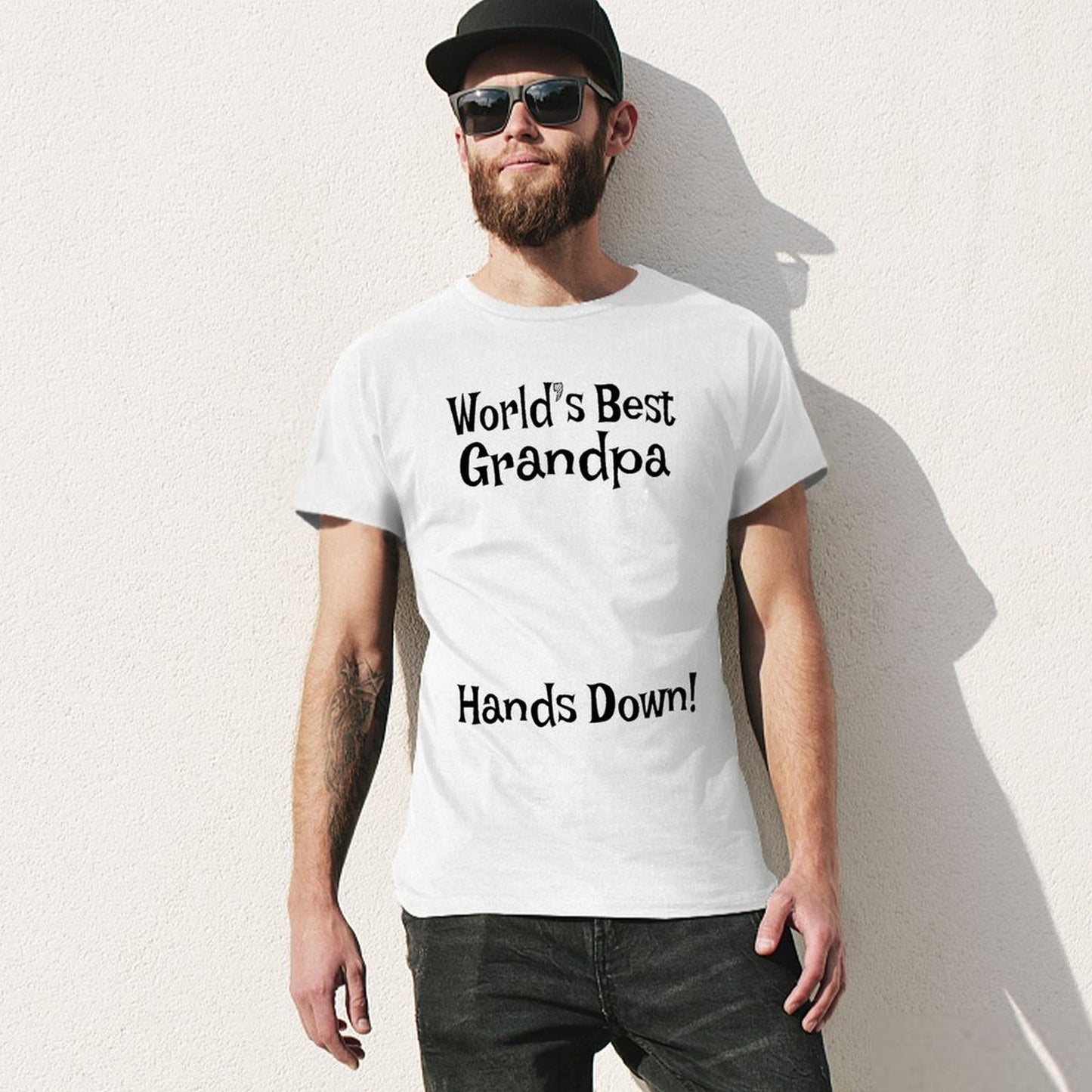 Inkmay Casual Cotton T-shirt Black And White Horizontal Stripes Pattern Unisex T-shirtDesign-Your-Own Eco / Sustainable T-Shirt
