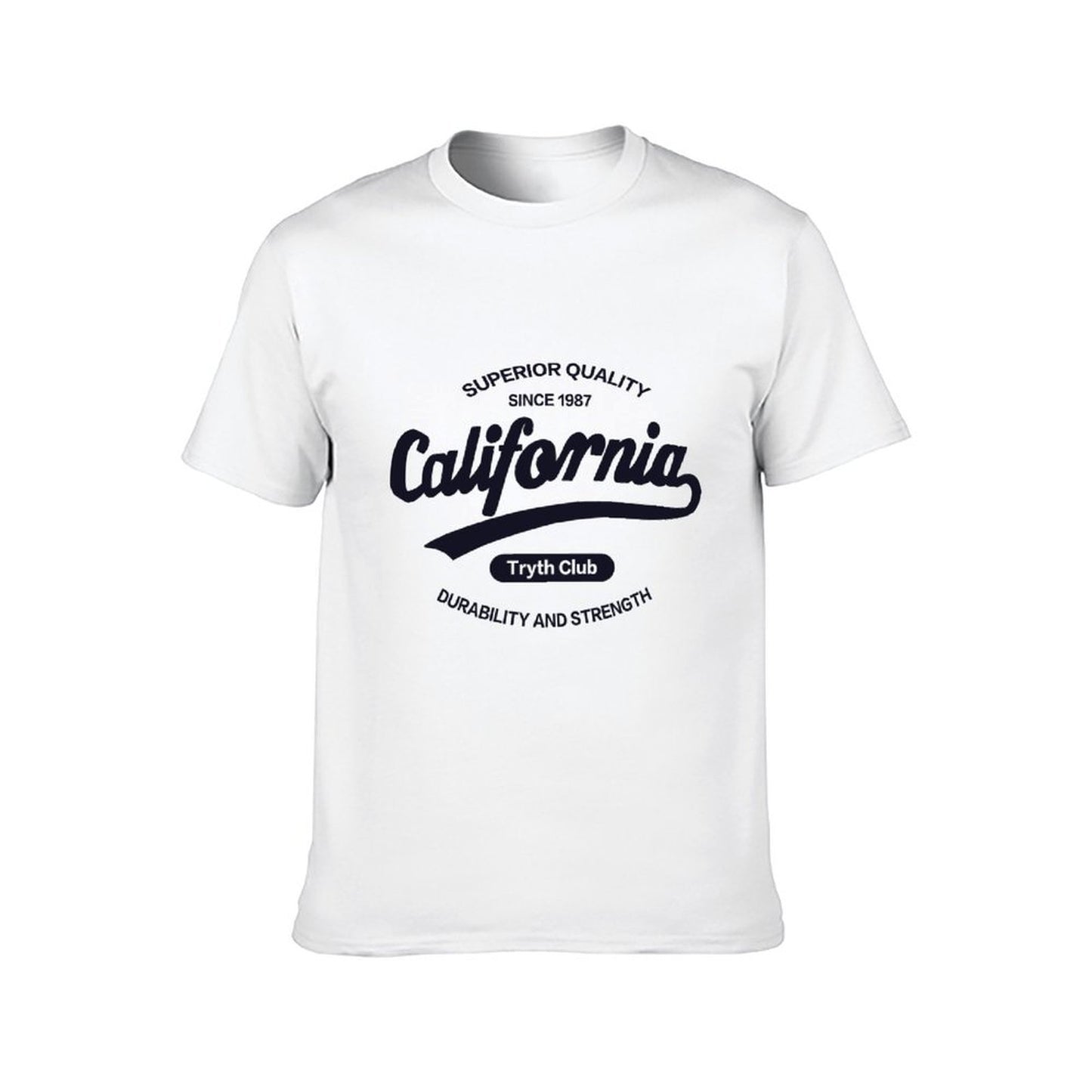 Inkmay Casual Cotton T-shirt Simple Black Background With White Lines Unisex T-shirtEverydayWear SimpleFit T-Shirt