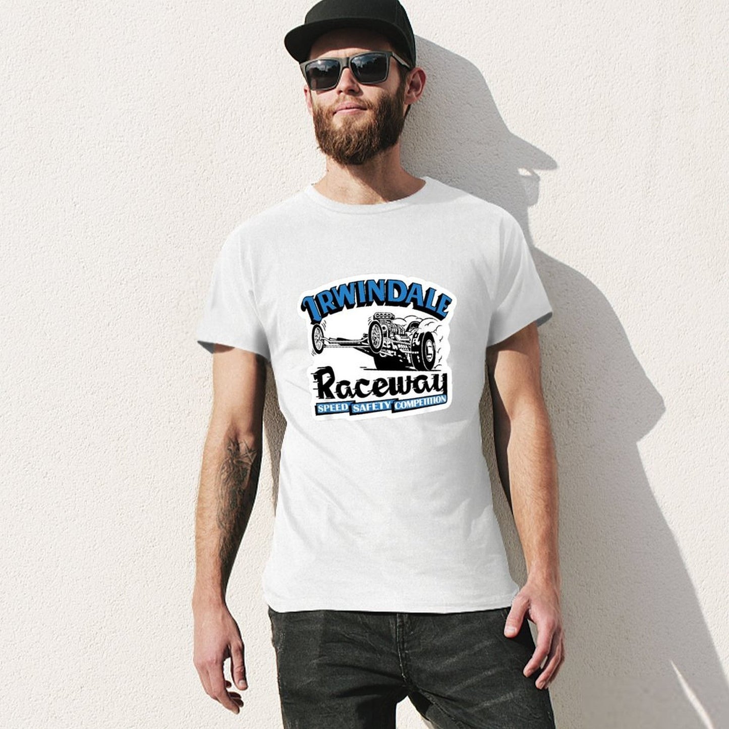 Inkmay Casual Cotton T-shirt Irwindale Raceway Speed Safety Competition Unisex T-shirtMen¡¯s / Women¡¯s / Youth Pocket Tee T-Shirt