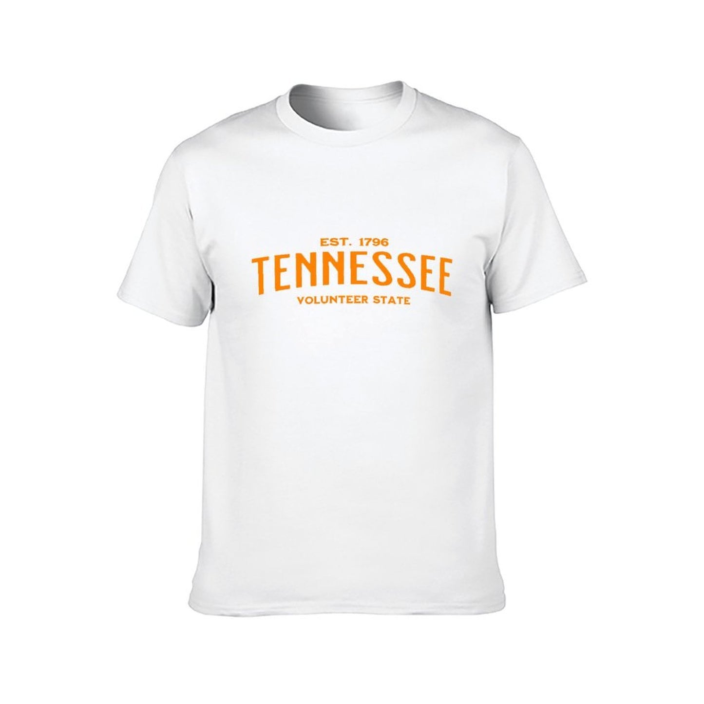 Inkmay Casual Cotton T-shirt Solid Orange Background No Pattern Prints Unisex T-shirtLifestyle RelaxFit T-Shirt