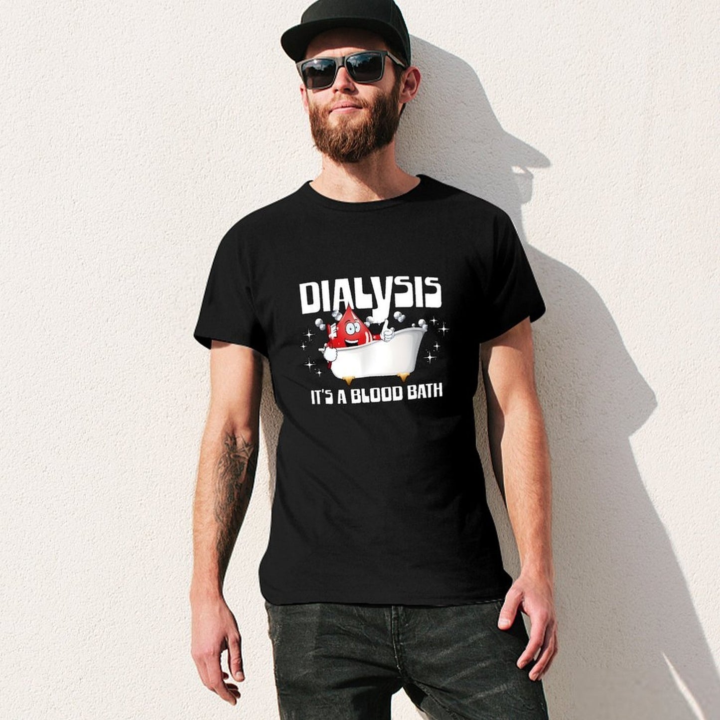 Inkmay Casual Cotton T-shirt Dialysis It S A Blood Bath Unisex T-shirt