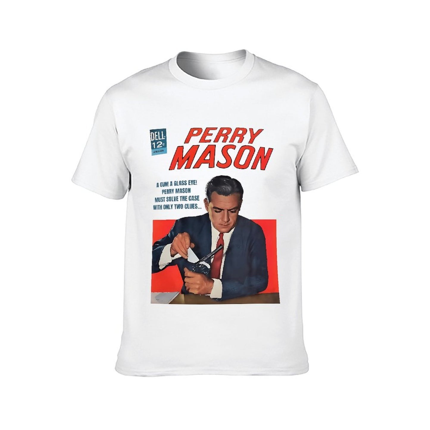 Inkmay Casual Cotton T-shirt Perry Mason Comic Book Cover Art Unisex T-shirtYearRound Retro T-Shirt