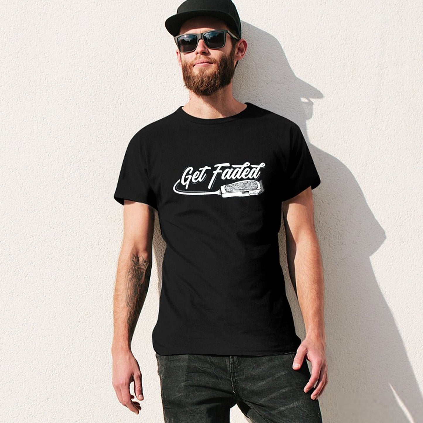 Inkmay Casual Cotton T-shirt Get Faded Razor Blade Design Artwork Unisex T-shirtCotton Men¡¯s / Women¡¯s / Youth T-Shirt
