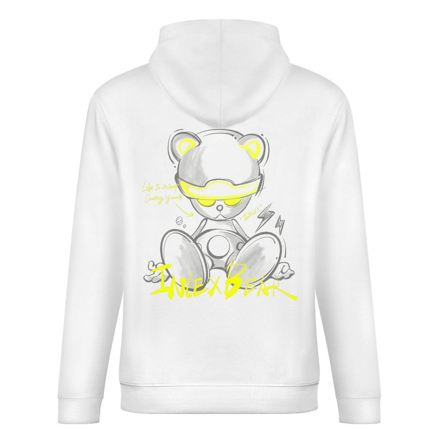 Inlex bear hooded pocket sweatshirt with back detailSeamless EverydayHoodie