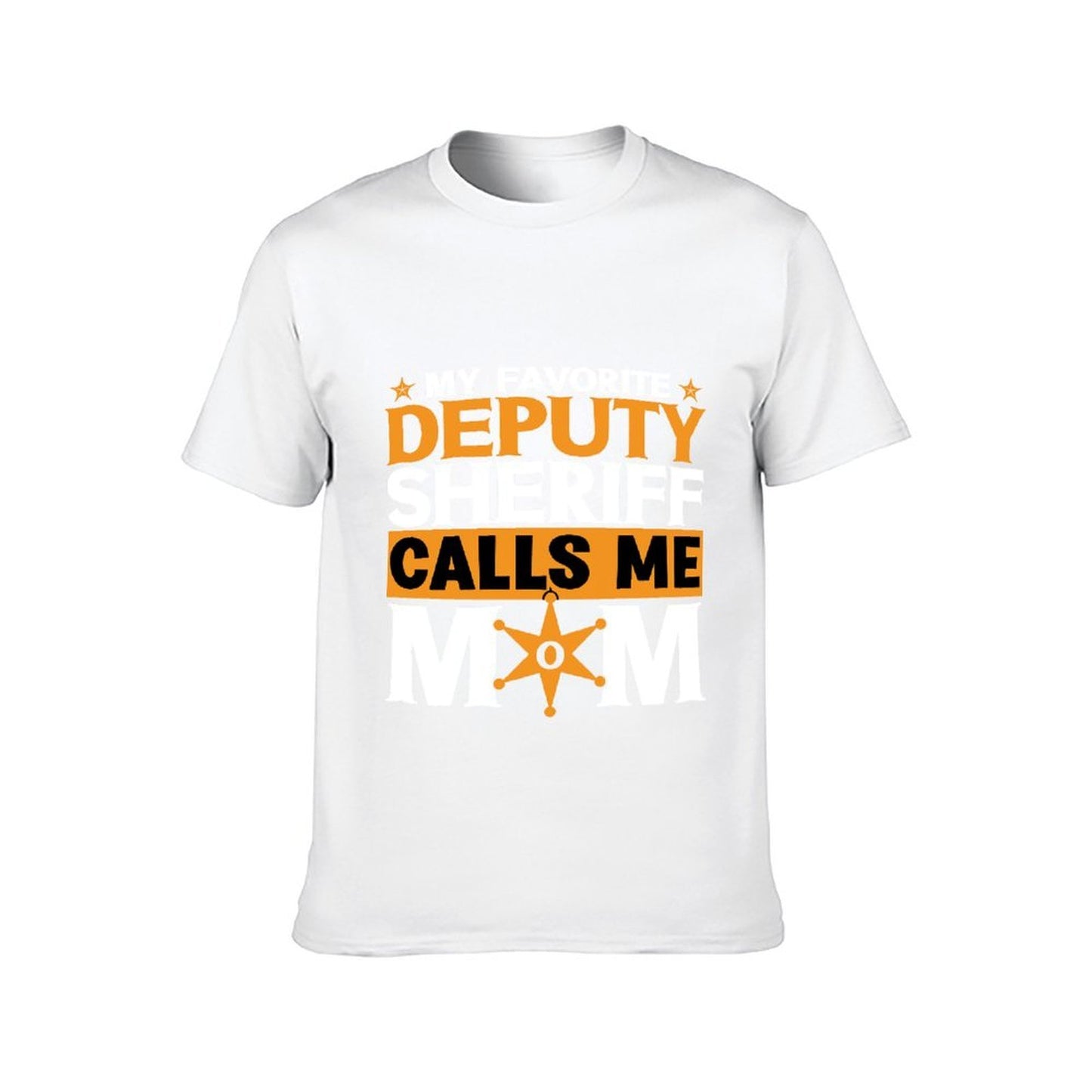 Inkmay Casual Cotton T-shirt Orange Background With Black Text Calls Unisex T-shirtSoftstyle Neat T-Shirt
