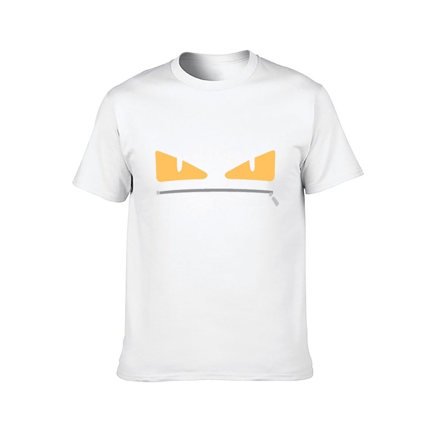 Inkmay Casual Cotton T-shirt Abstract Yellow And Black Design Unisex T-shirtEverydayFit Indoor T-Shirt
