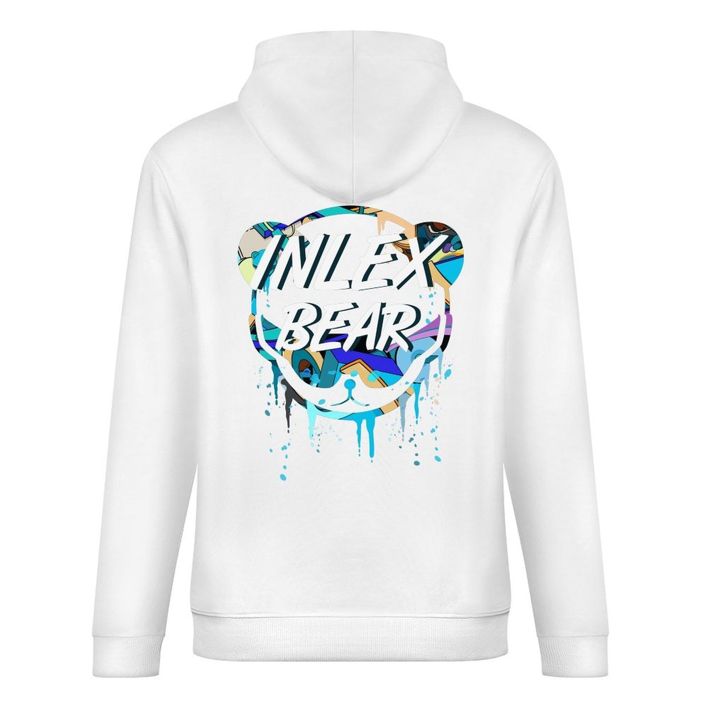 Inlex bear hooded pocket sweatshirt with back detailEasy-Care SoftLineHoodie