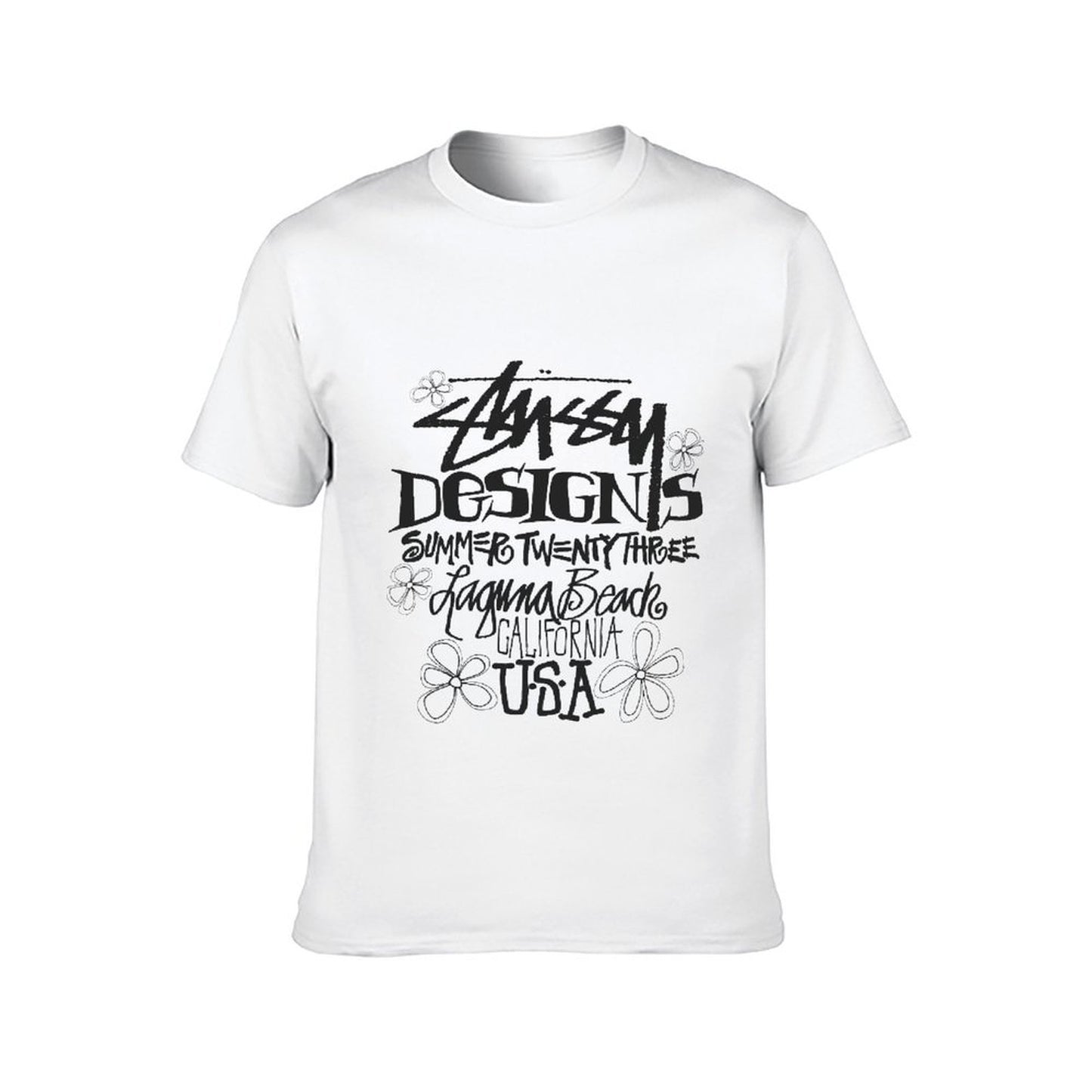 Inkmay Casual Cotton T-shirt Abstract Black Background With Minimal Design Unisex T-shirtComfortSeries Urban T-Shirt