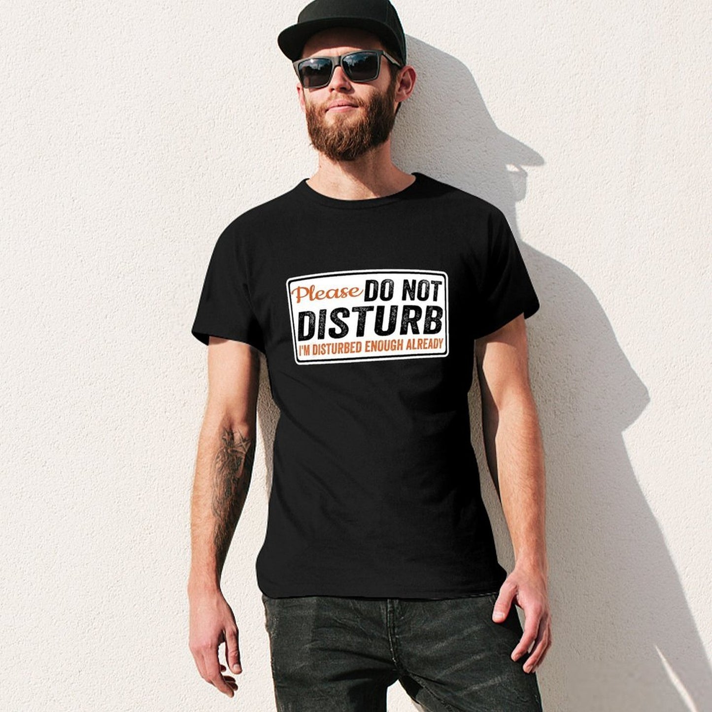 Inkmay Casual Cotton T-shirt Please Do Not Disturb I Unisex T-shirtSimpleFit StreetFit T-Shirt