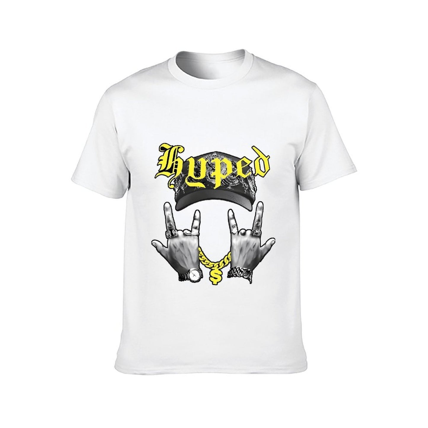 Inkmay Casual Cotton T-shirt Hyped Cap With Intricate Design Art Unisex T-shirtTear-Resistant Unisex T-Shirt