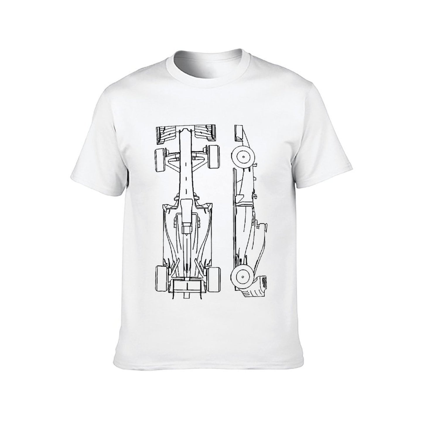 Inkmay Casual Cotton T-shirt Abstract Floral Design With Bold Colors Unisex T-shirt