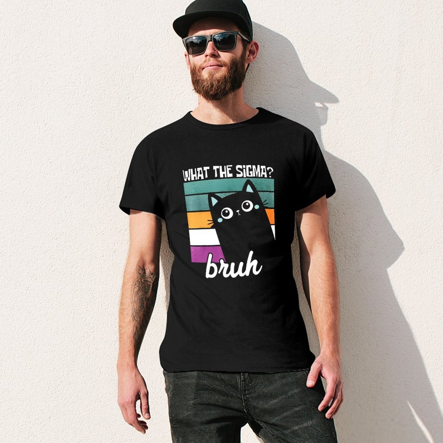 Inkmay Casual Cotton T-shirt Abstract Geometric Shapes In Vibrant Colors Unisex T-shirtBatch-Printed Fresh T-Shirt