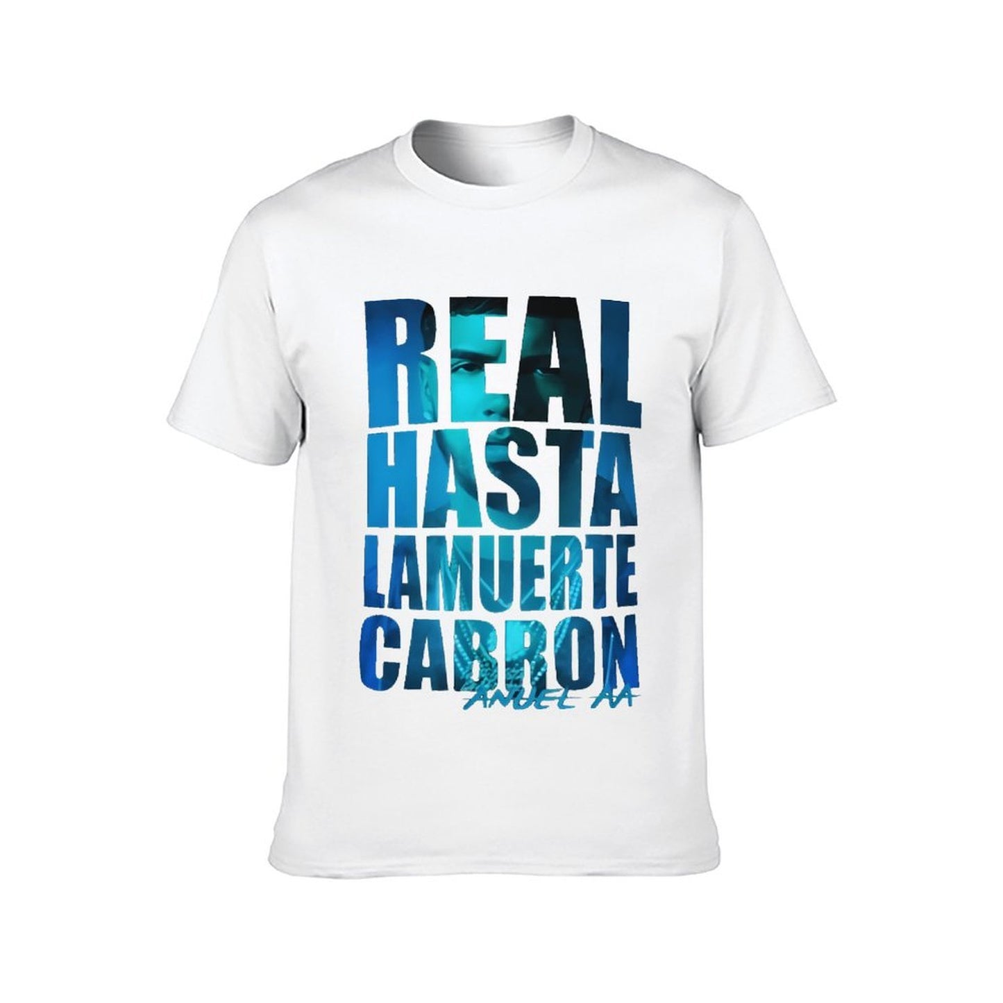 Inkmay Casual Cotton T-shirt Real Hasta La Muerte Carbon Unisex T-shirtEasyStyle V-Neck T-Shirt
