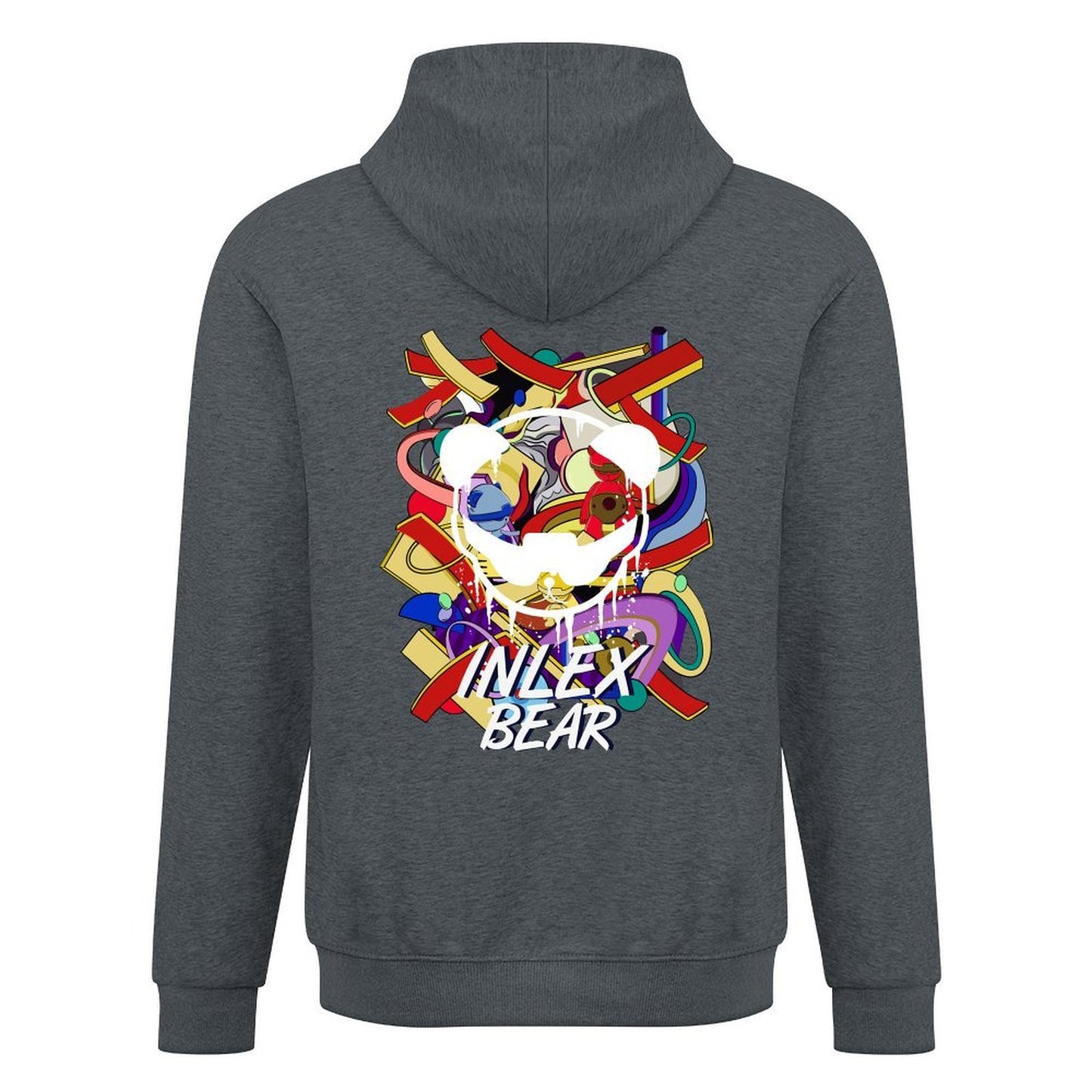 Inlex bear hooded pocket sweatshirt with back detailReliable Easy-CareHoodie