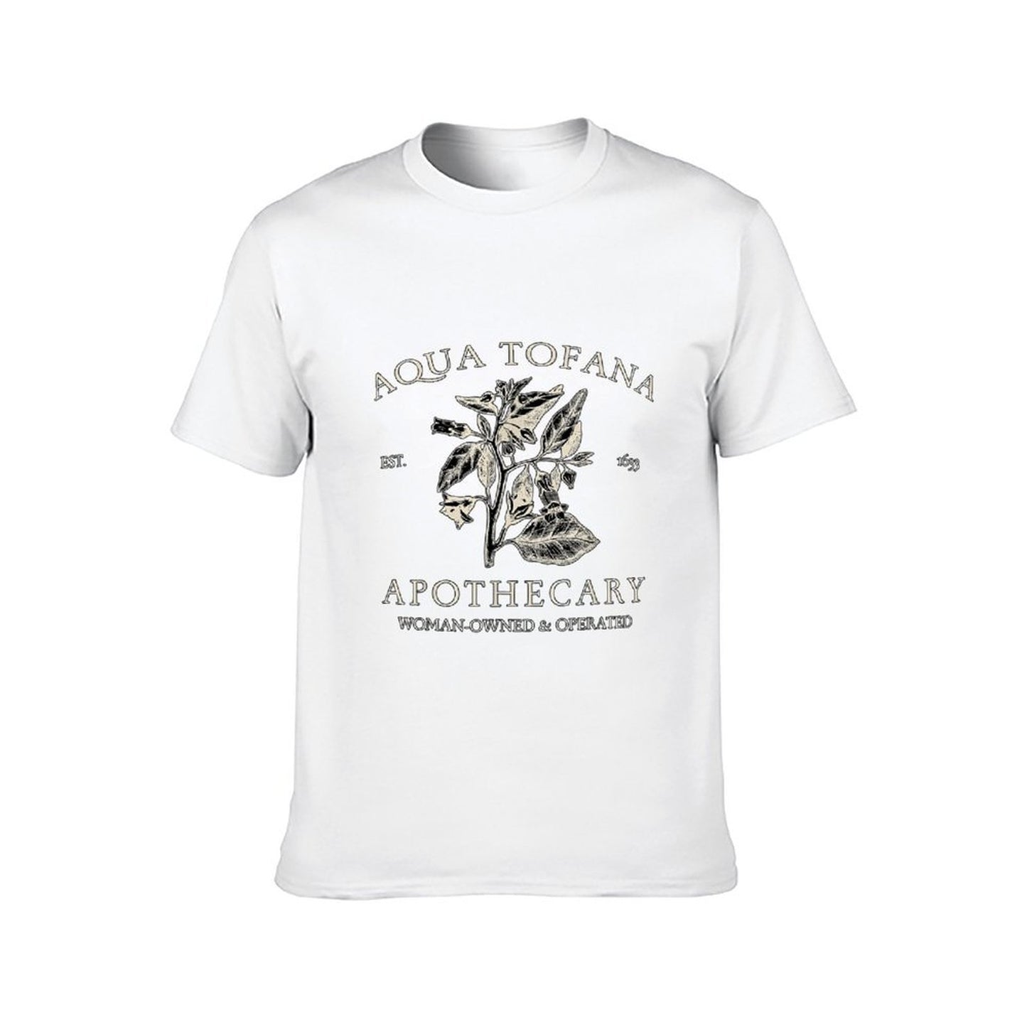 Inkmay Casual Cotton T-shirt Aqua Tofana Apothecary Woman Owned Operated Unisex T-shirtActiveLine SoftFeel T-Shirt