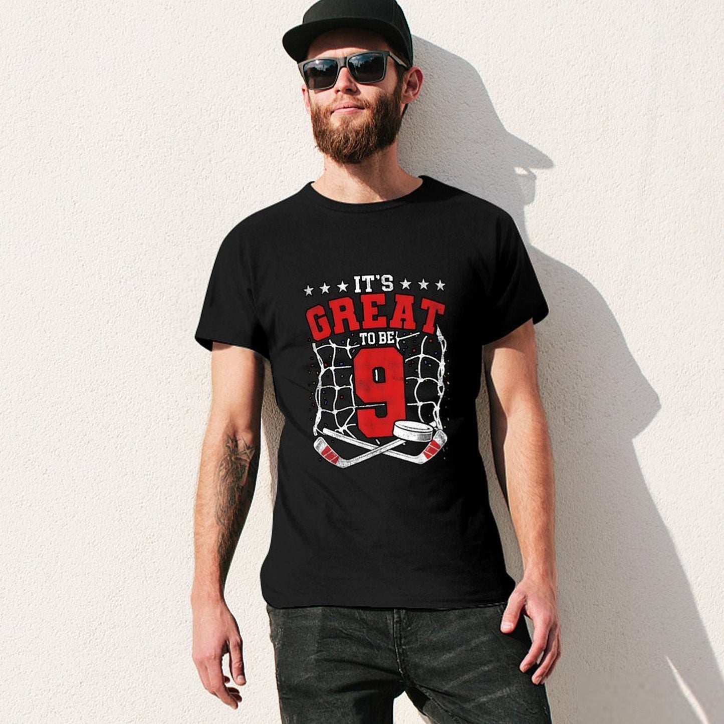 Inkmay Casual Cotton T-shirt It S Great To Be Nine Unisex T-shirtStandard Clean T-Shirt