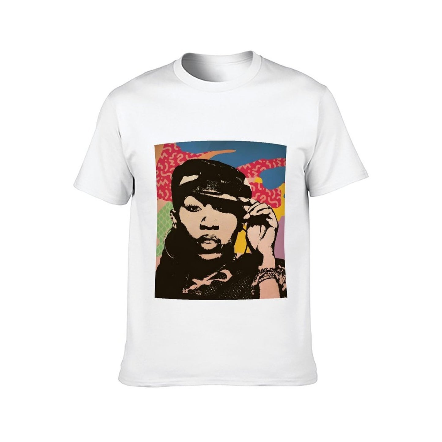 Inkmay Casual Cotton T-shirt Abstract Art With Bold Colors Unisex T-shirtHigh-Quality Relaxed T-Shirt