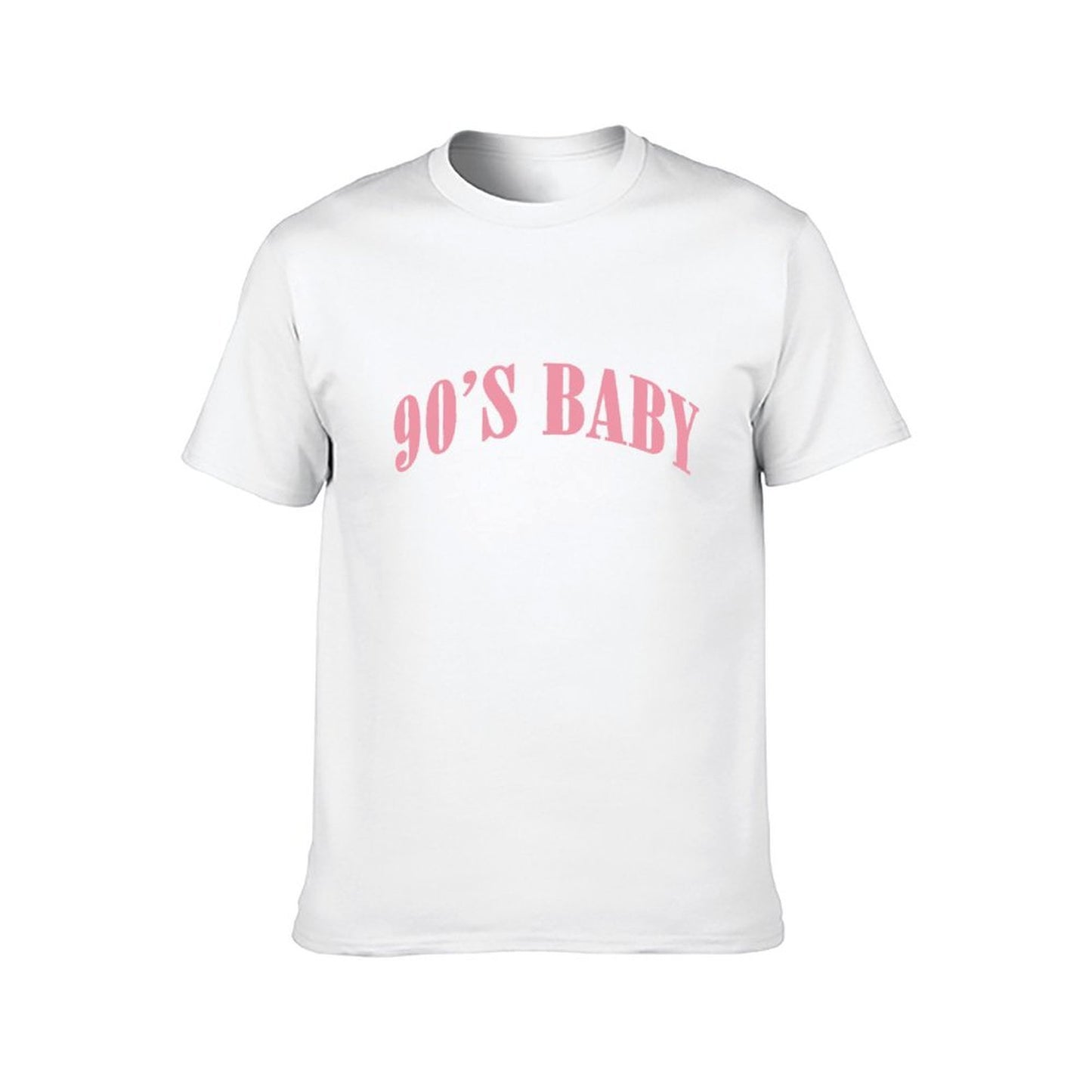 Inkmay Casual Cotton T-shirt Solid Pink Background No Pattern Prints Unisex T-shirtReliable CleanCut T-Shirt