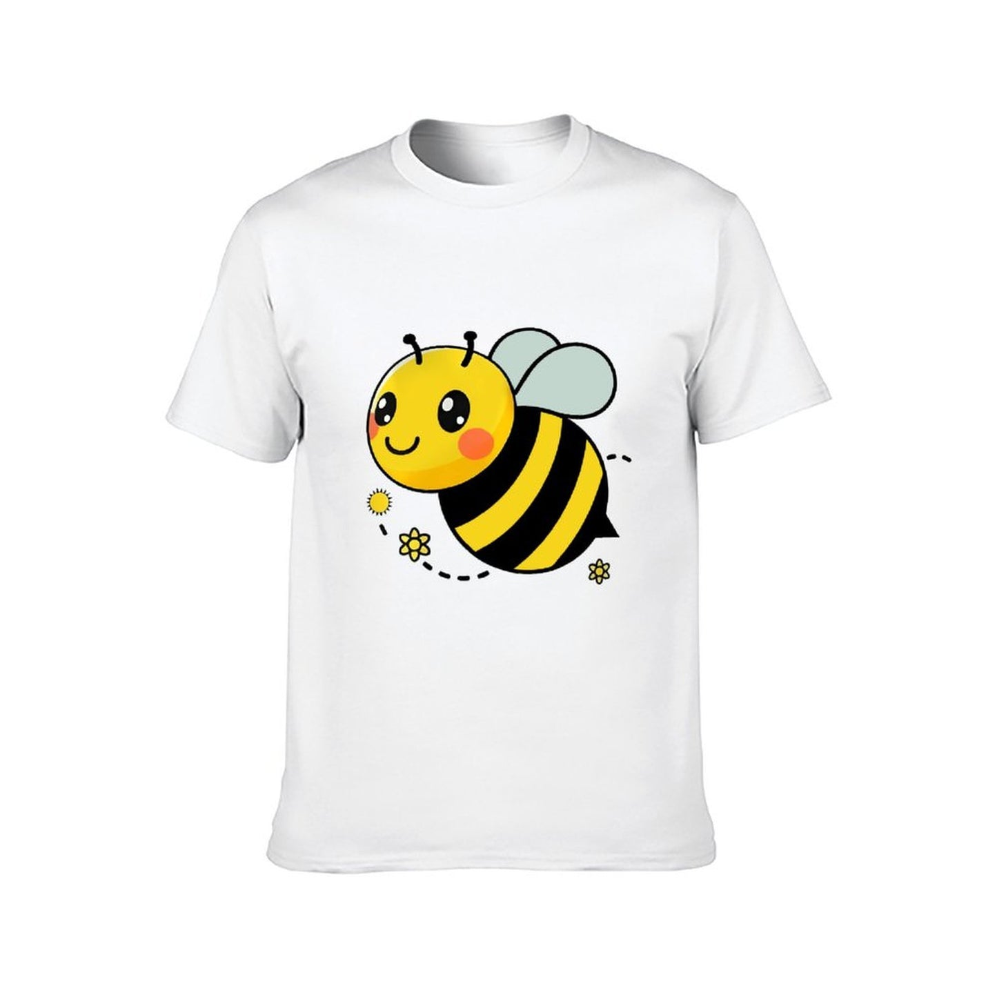 Inkmay Casual Cotton T-shirt Cute Bee With Yellow Black Stripes Unisex T-shirtEssential SoftTouch T-Shirt