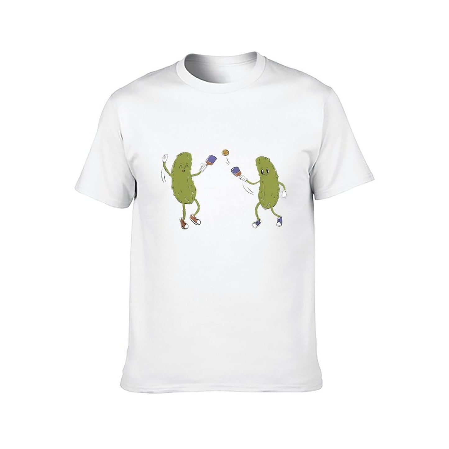 Inkmay Casual Cotton T-shirt Two Dancing Pickles With Happy Faces Unisex T-shirtComfortLine Men¡¯s / Women¡¯s / Youth T-Shirt
