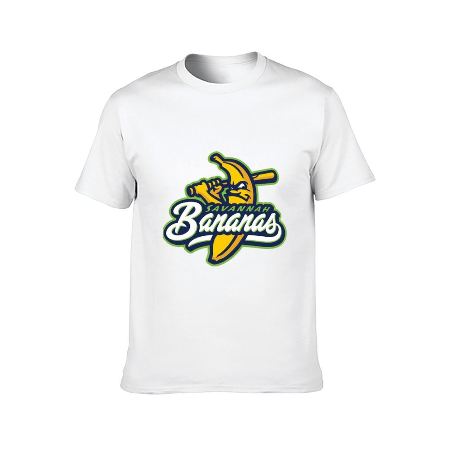Inkmay Casual Cotton T-shirt Savannah Bananas Logo With Banana Bat Unisex T-shirtTrueComfort Neat T-Shirt