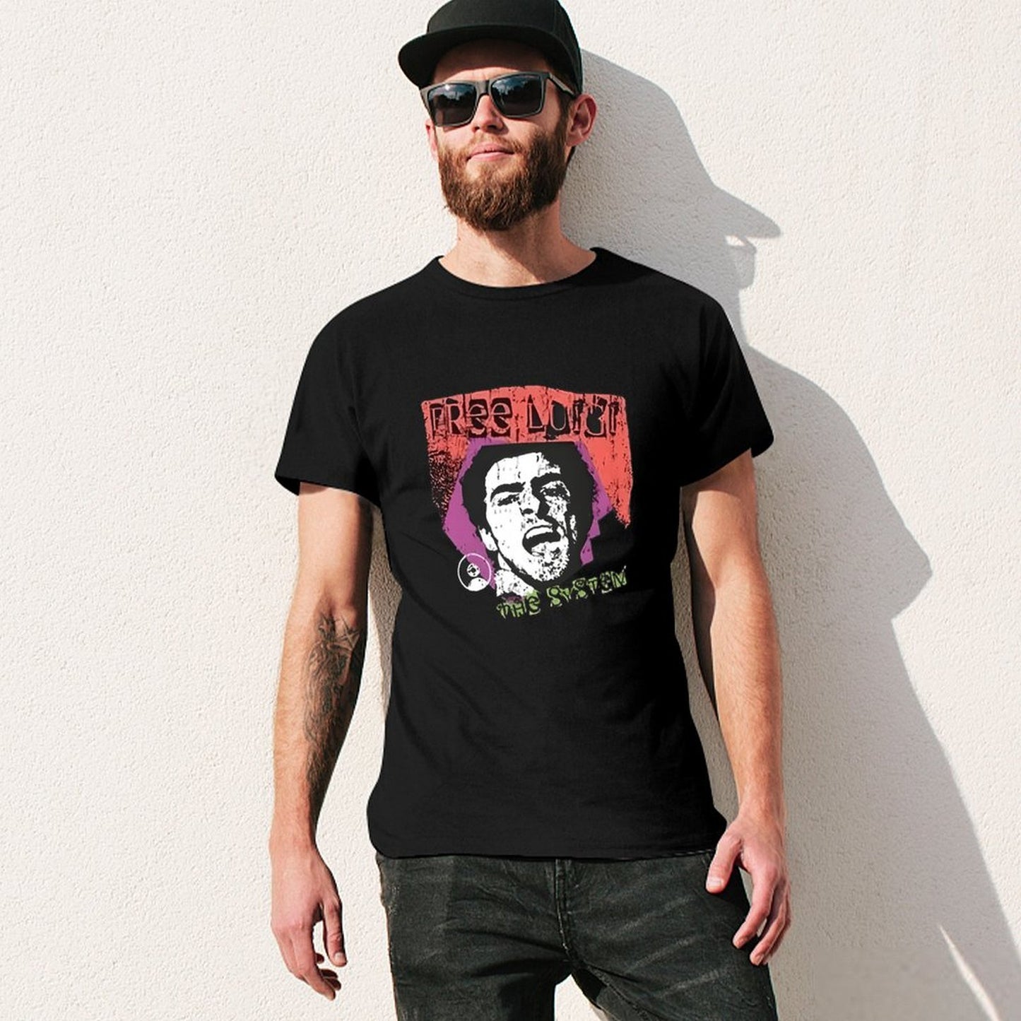Inkmay Casual Cotton T-shirt Free Luci The System Artwork Unisex T-shirtSoft Colorfast T-Shirt