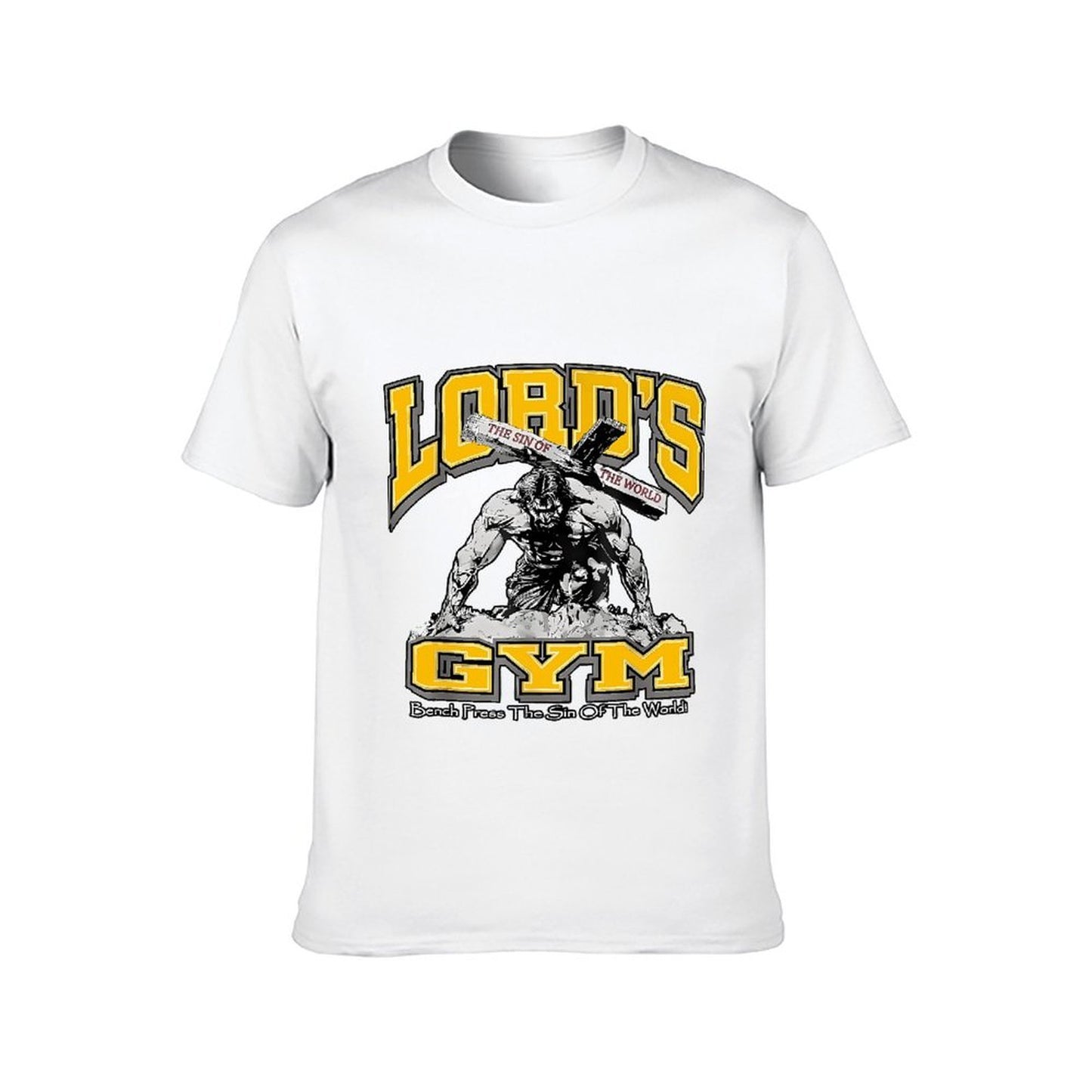 Inkmay Casual Cotton T-shirt Lord S Gym Sin Of World Unisex T-shirtHeavyweight TrueFit T-Shirt