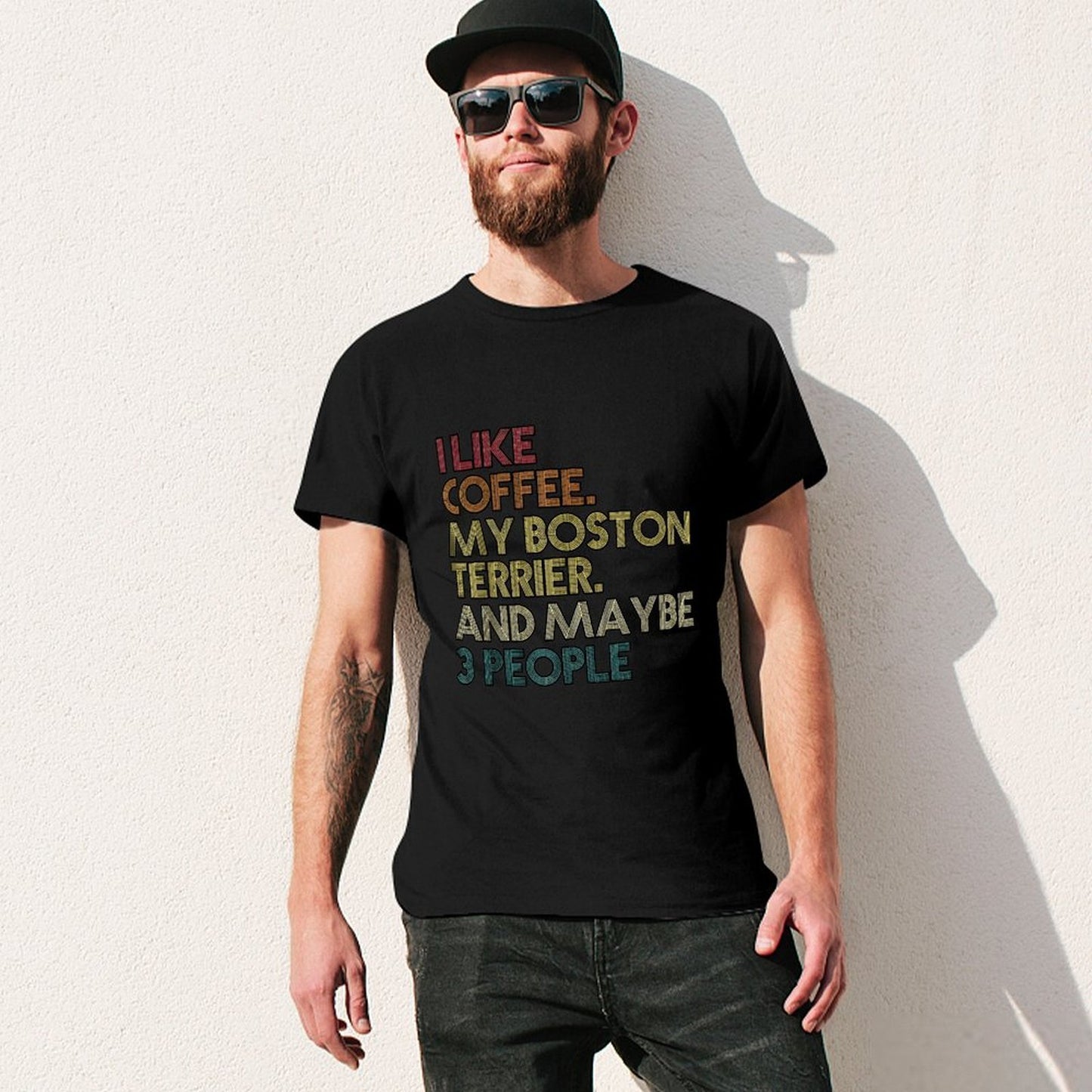 Inkmay Casual Cotton T-shirt Abstract Window Reflections In Nighttime Colors Unisex T-shirtActiveLine Eco / Sustainable T-Shirt