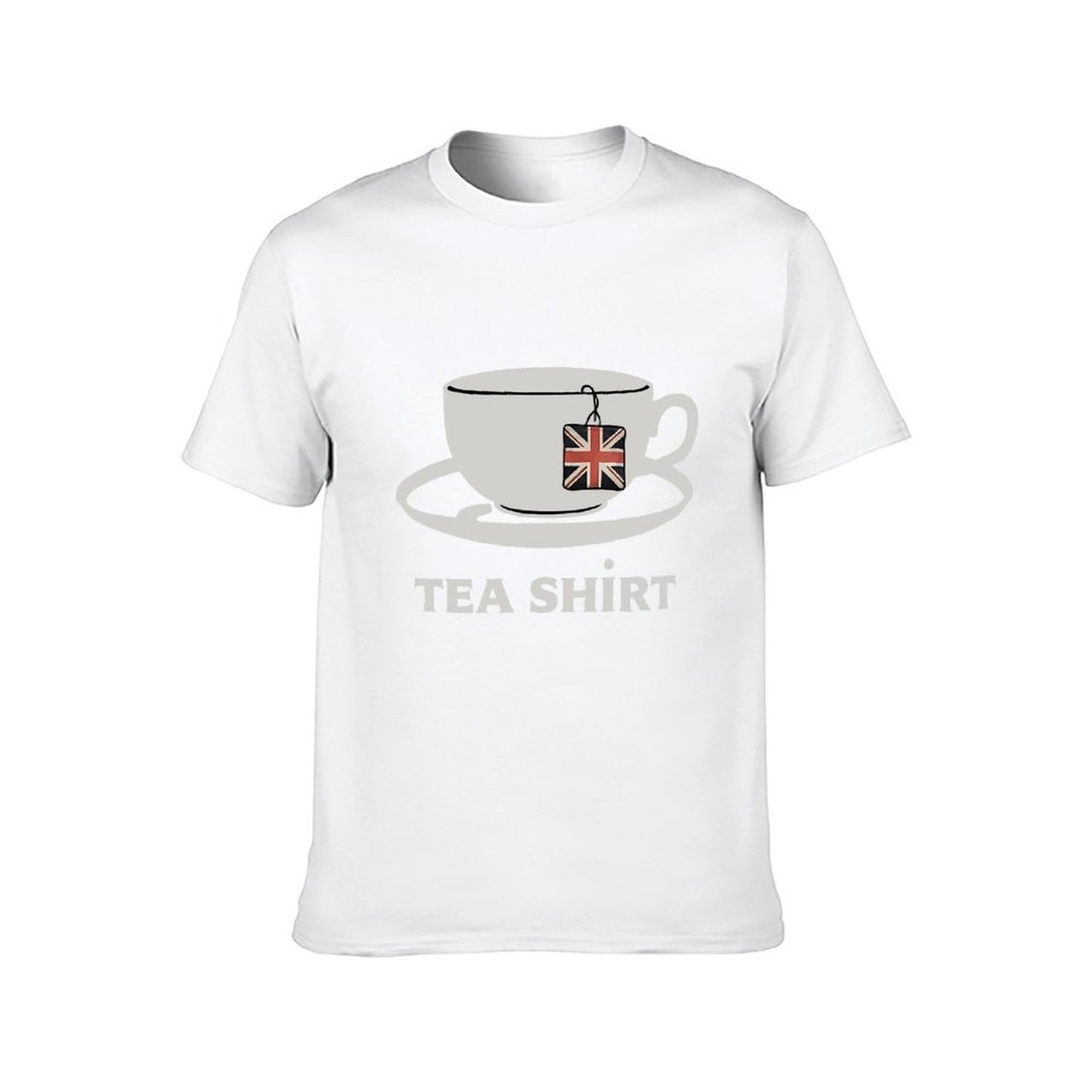 Inkmay Casual Cotton T-shirt Tea Bag With Uk Flag Design Unisex T-shirtCasual Soft T-Shirt