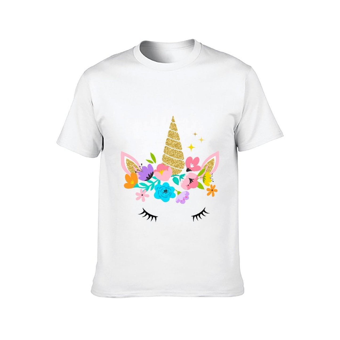 Inkmay Casual Cotton Unisex T-ShirtClean Edges Sharp T-Shirt