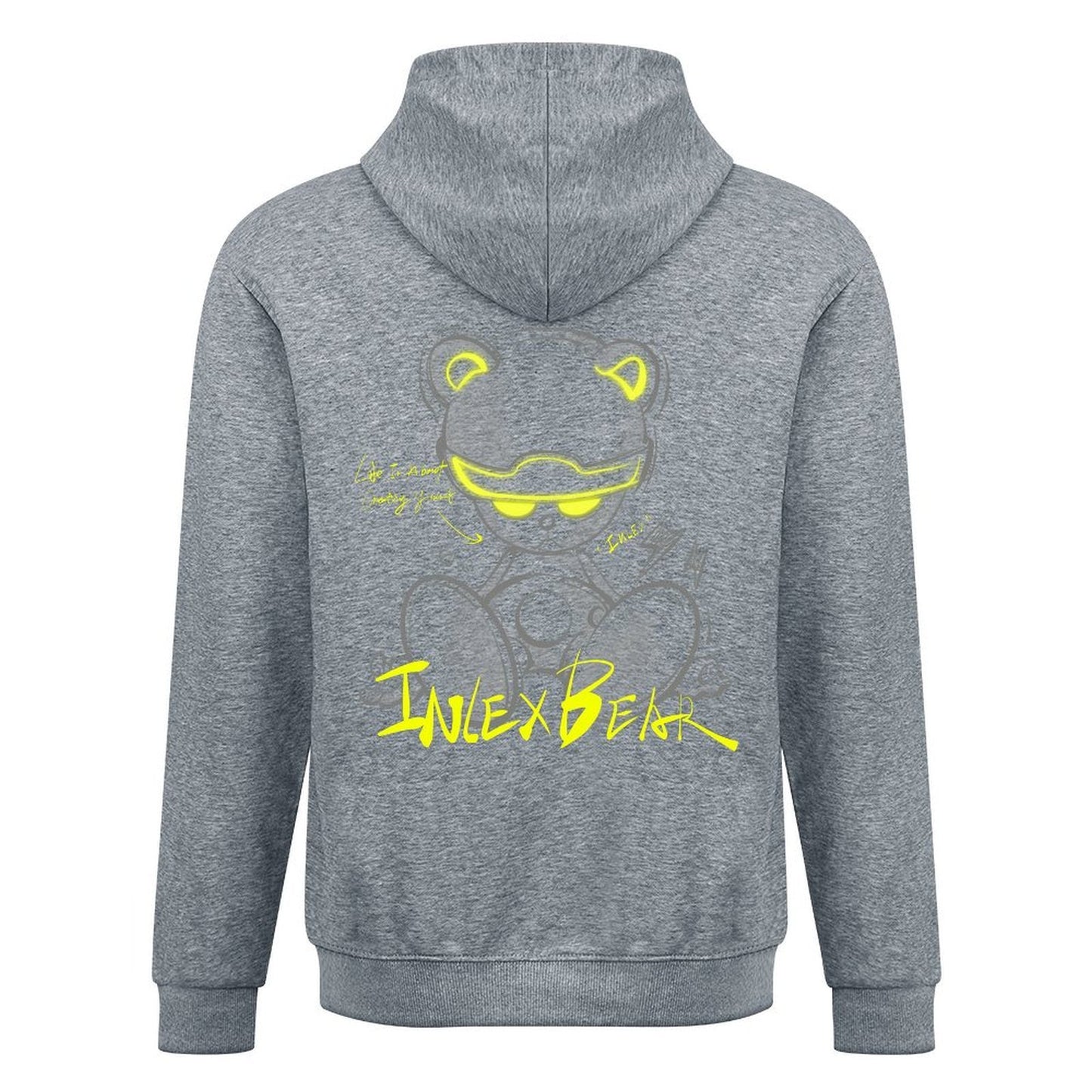 Inlex bear hooded pocket sweatshirt with back detailSeamless EverydayHoodie