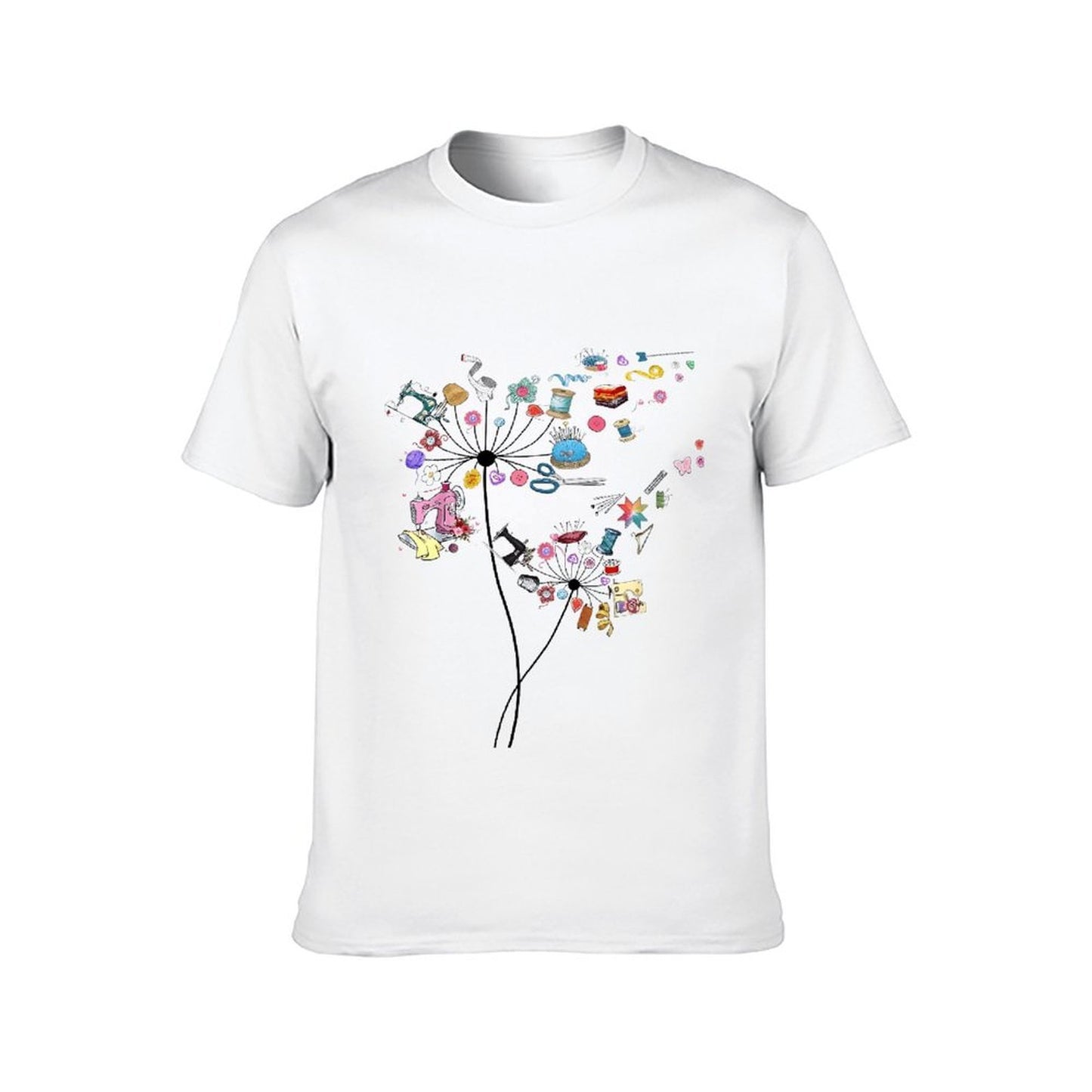 Inkmay Casual Cotton T-shirt Stylish Craft Items On Abstract Background Unisex T-shirt
